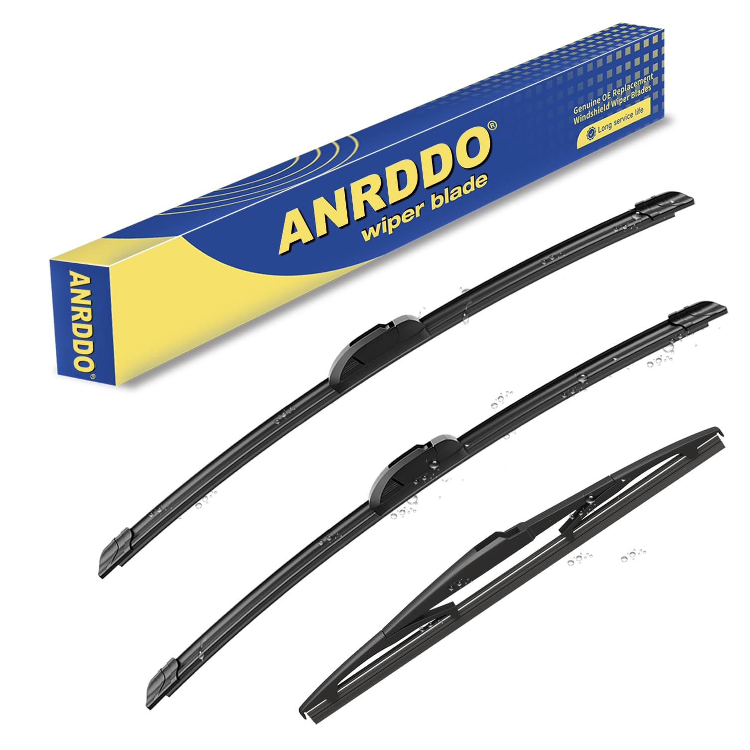 3 Wipers Replacement For Ford Edge 2007 2008 2009 2010 2011 2012 2013 2014 Original Equipment Windshield Wiper Blades Set 26''+2