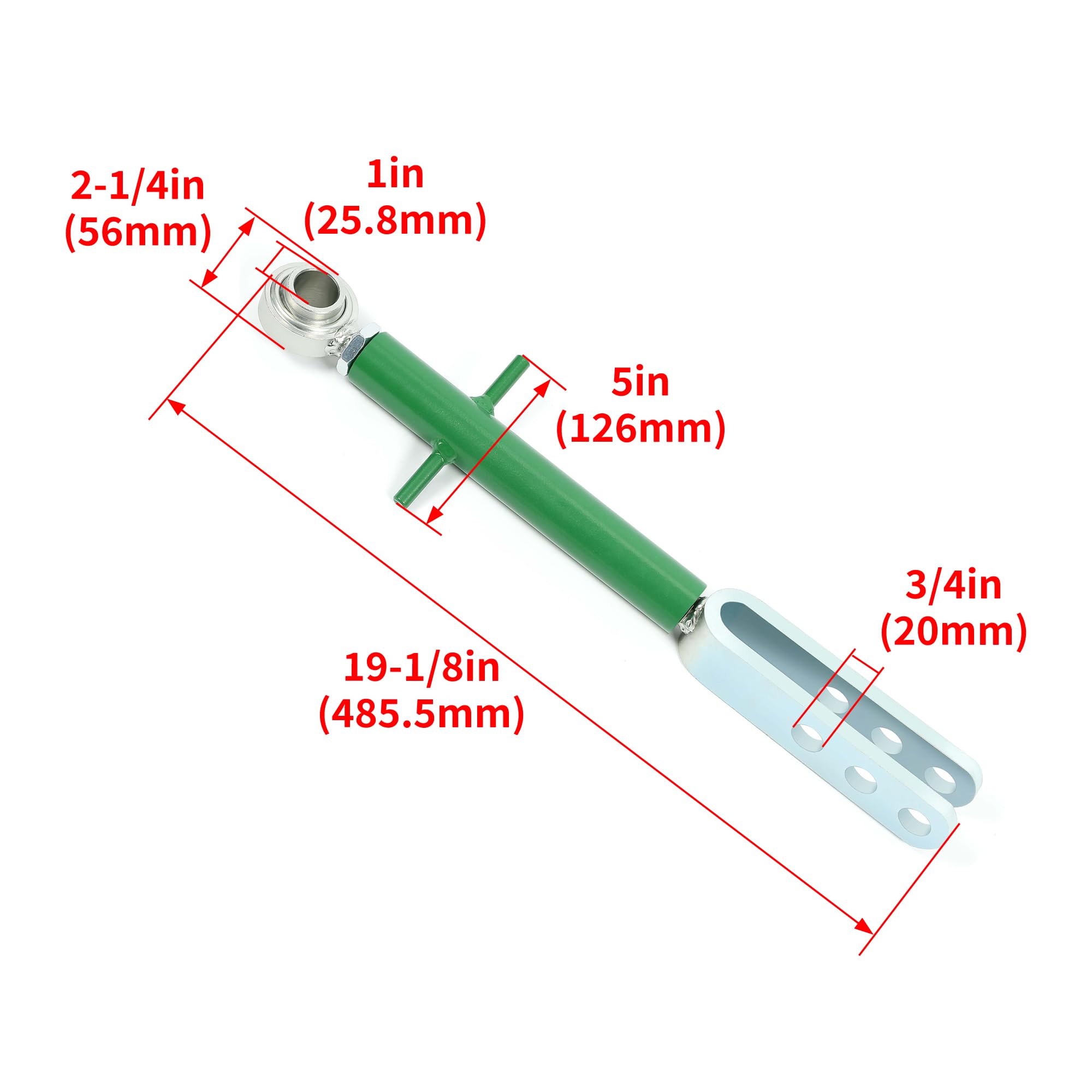 HECASA 3 Point Lift Link Compatible with John Deere 870 970 1070 Replacement for AM877572 Tractors Hitch Lift Top Link Green Sil