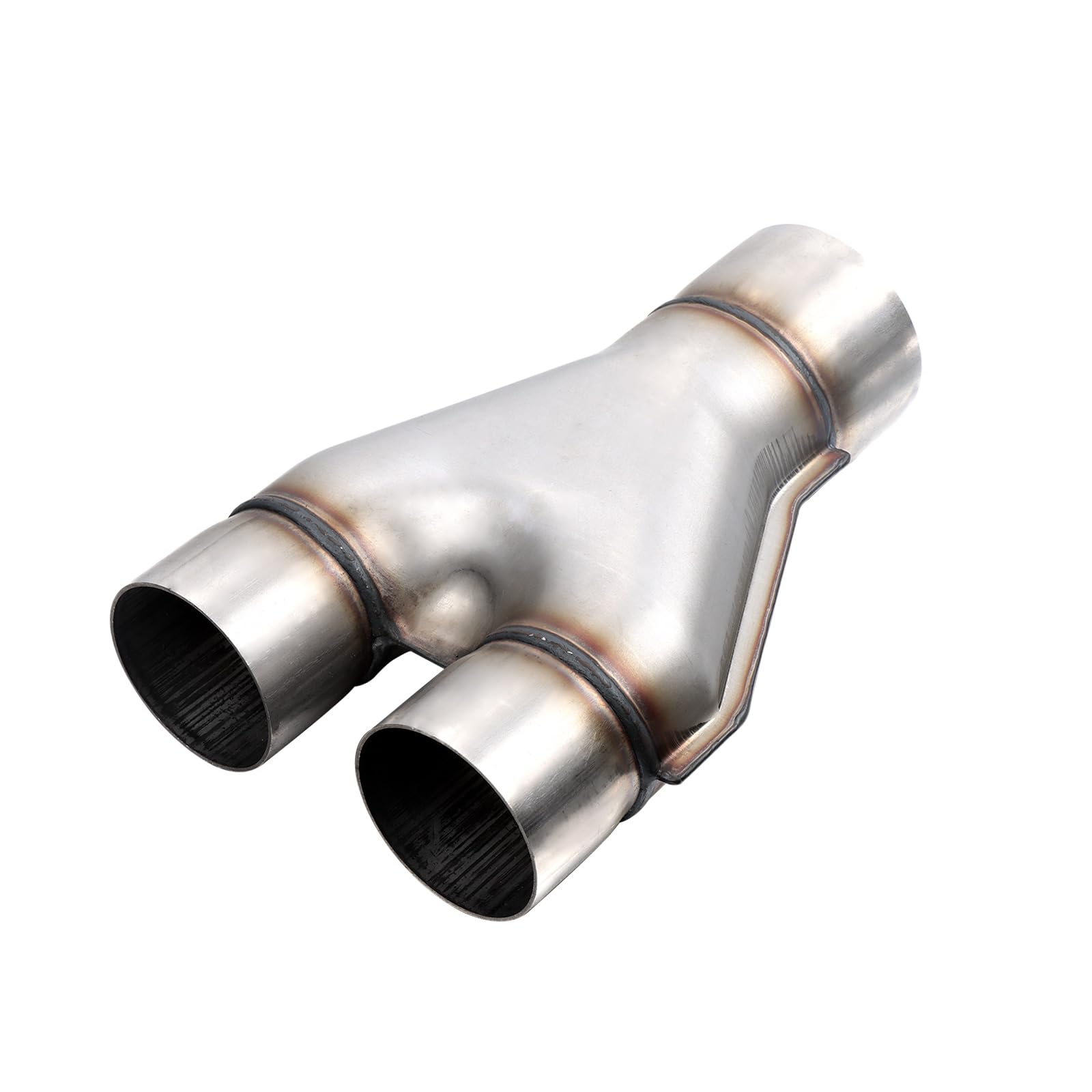 A-Karck Exhaust Y Pipe 3'' Inlet, Stainless Steel 2.5'' Outlet 10'' Long Y Pipe Withstands High Temperatures