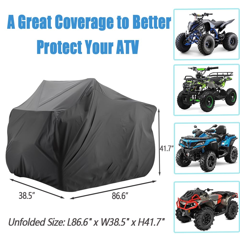 Atv Covers Waterproof 4 Wheeler Covers Quad Covers Used For Polaris Yamaha Suzuki Honda Kawasaki Kart