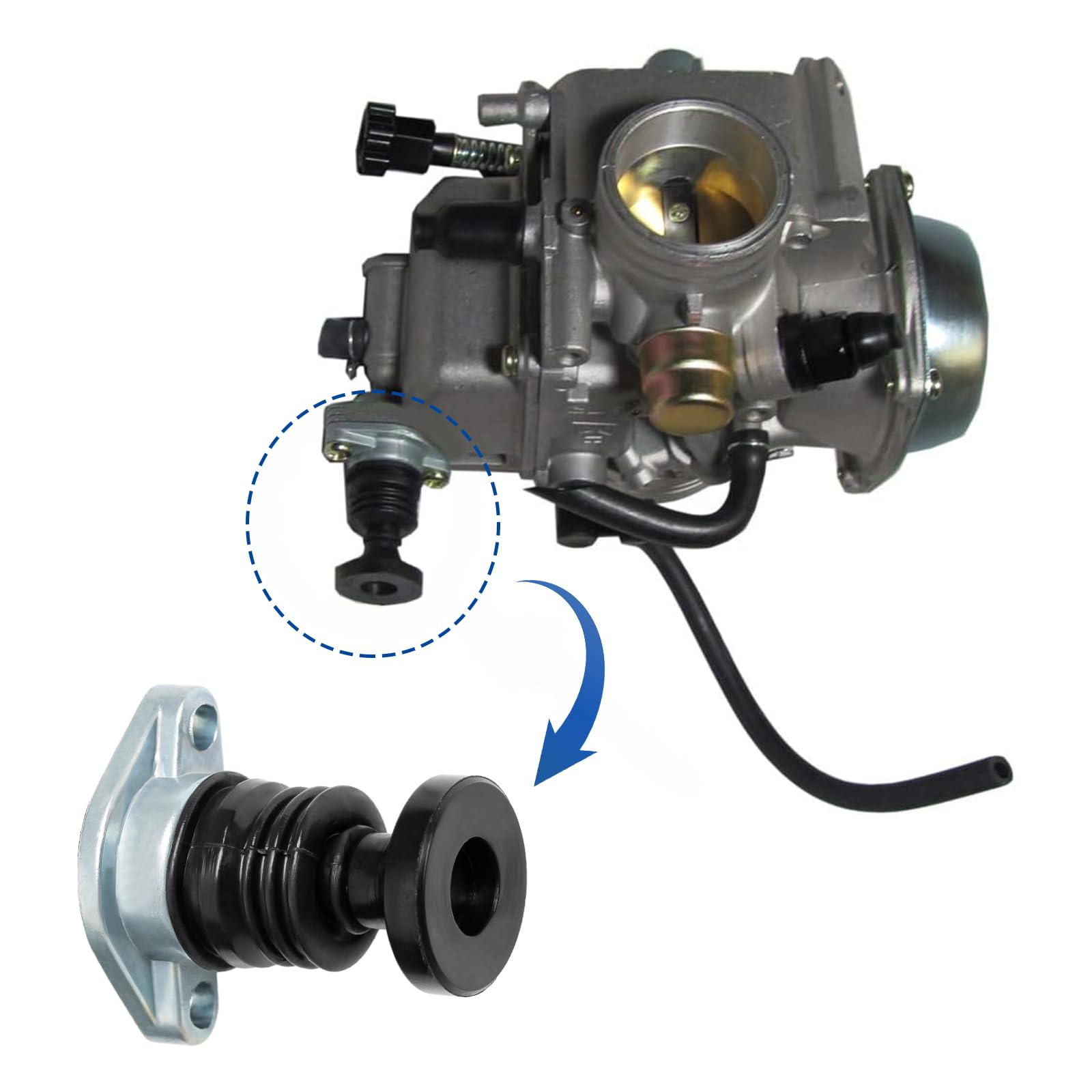 luxlead Carburetor Carb Primer Pump Spring Screw Kit Compatible with Honda ATV TRX300 TRX350 TRX400 TRX450 TRX500 TRX650 Rancher