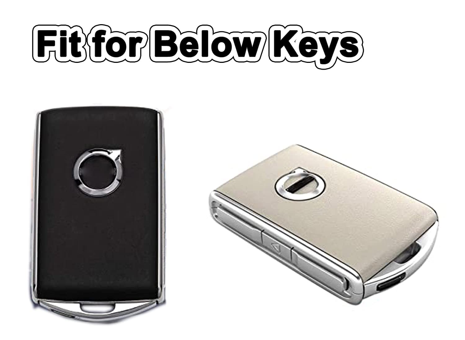 Arruweer Key Fob Cover For Volvo Full Protection Soft Tpu Smart Key Case Holder Fits For 2017 2018 2019 2020 2021 Volvo Xc40 Xc60 Xc90 S90 V90 Keyless Entry Remote (Silver)