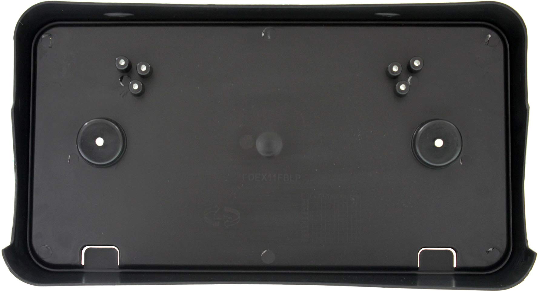 Evan Fischer License Plate Bracket Compatible With 2011-2014 Ford Edge, Front Textured Black Fo1068133