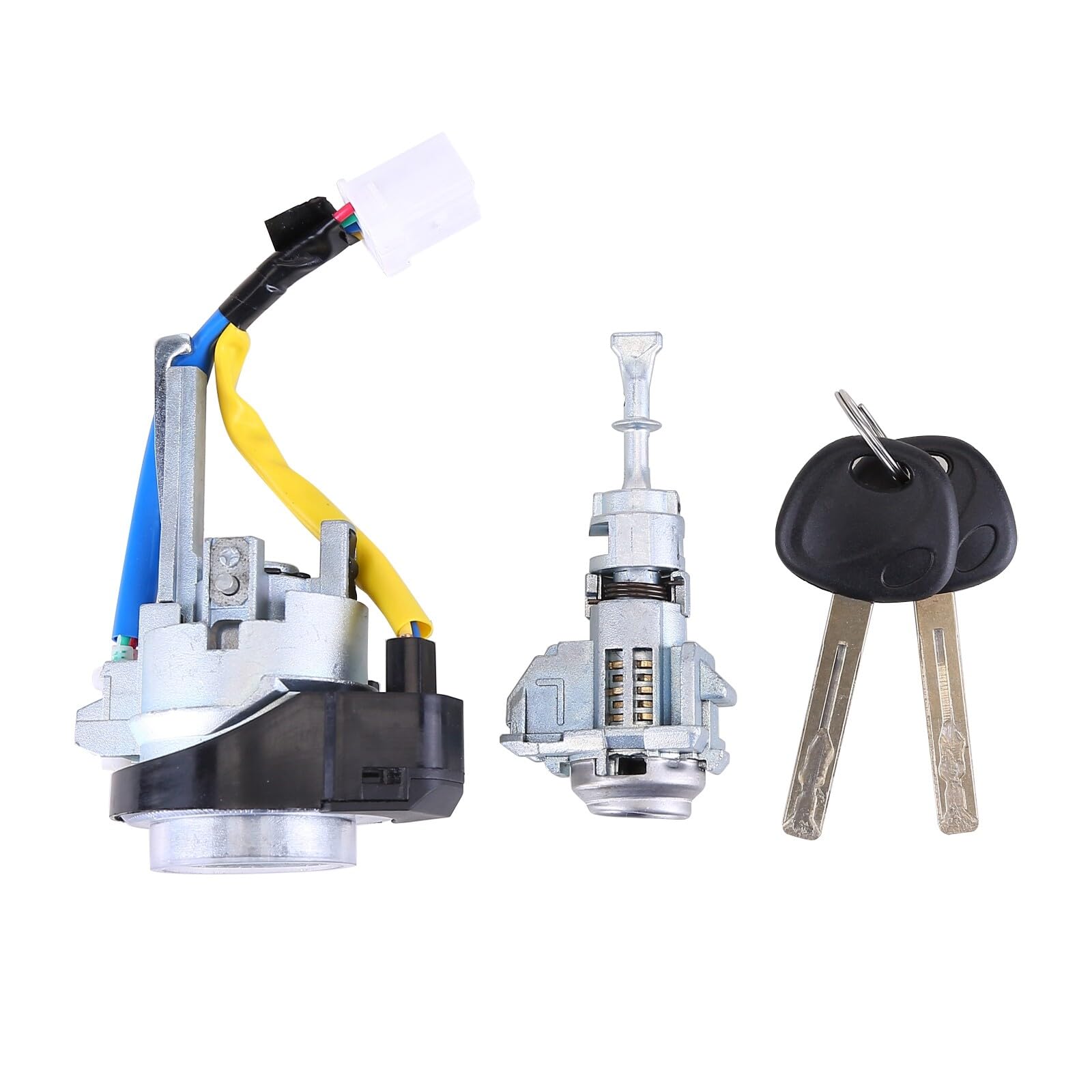 Hiolpen Replace 81905-2T040, Ignition Door Lock Cylinder New Switch W/ 2 Keys Compatible For 2011-2015 For Kia Optima 2013-2017 For Kia Rio