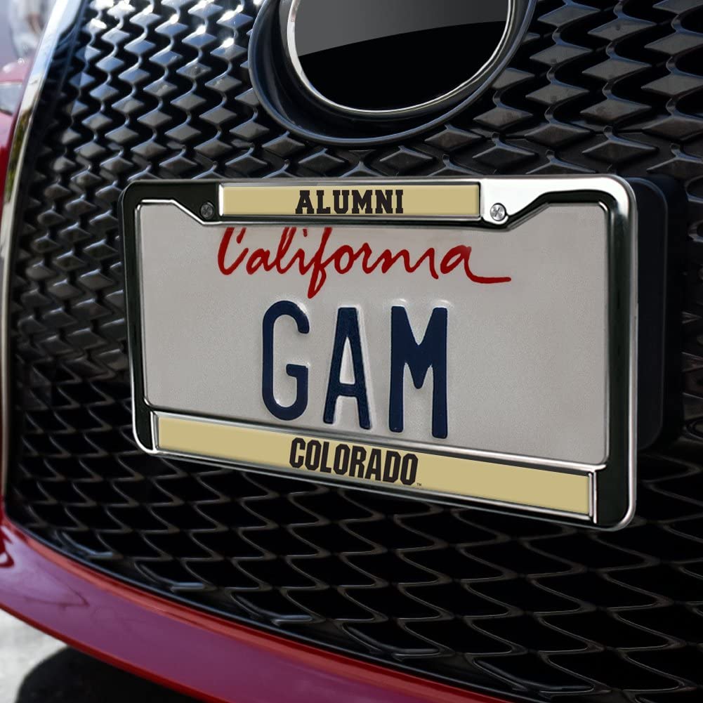 University of Colorado Alumni Logo Full Size Standard License Plate Metal Frame