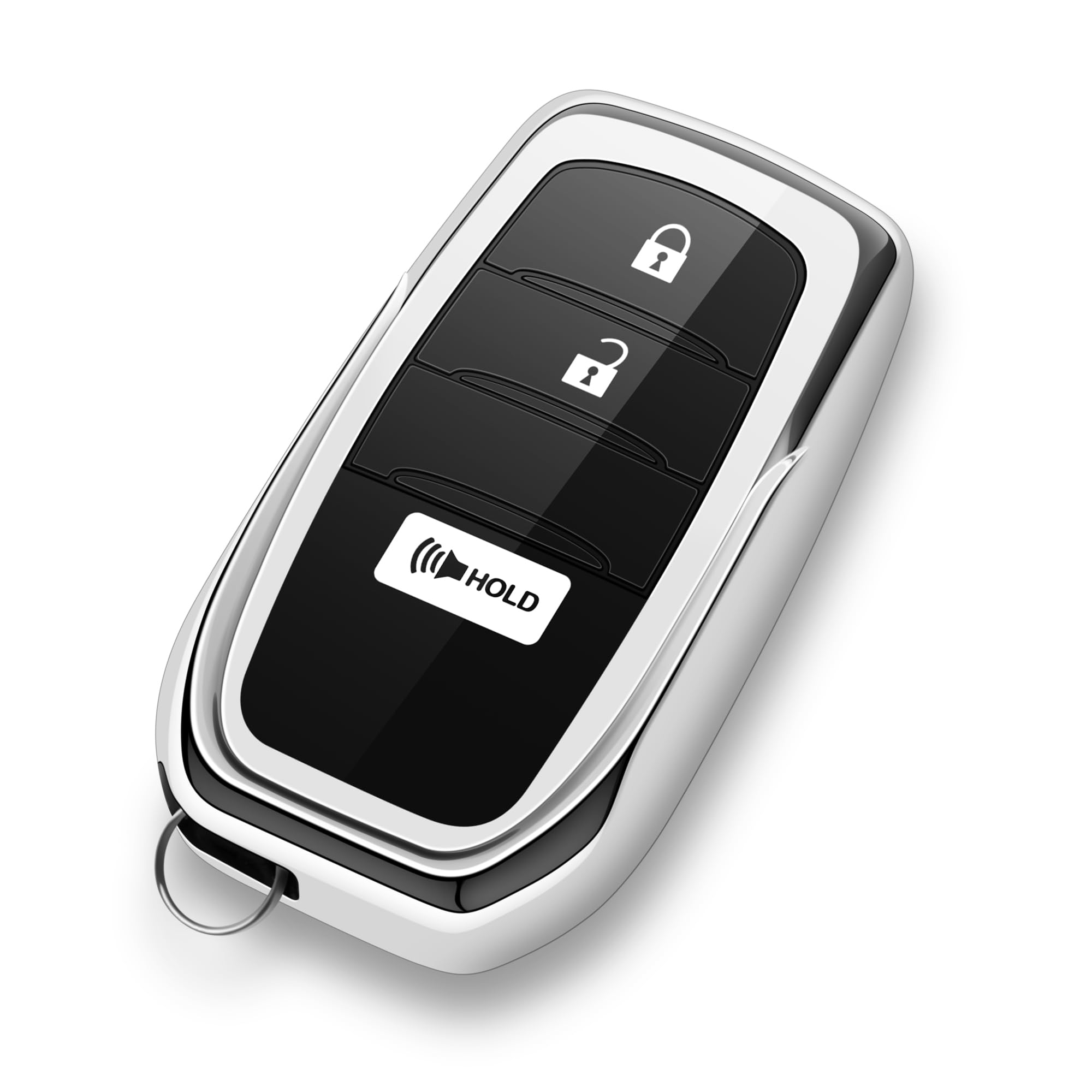 ZSPDACC for Toyota Key Fob Cover 3 Buttons Car Key Case fits 2026 2025 2024 2023 GR Corolla Cross Tacoma 4Runner Prius Land Crui