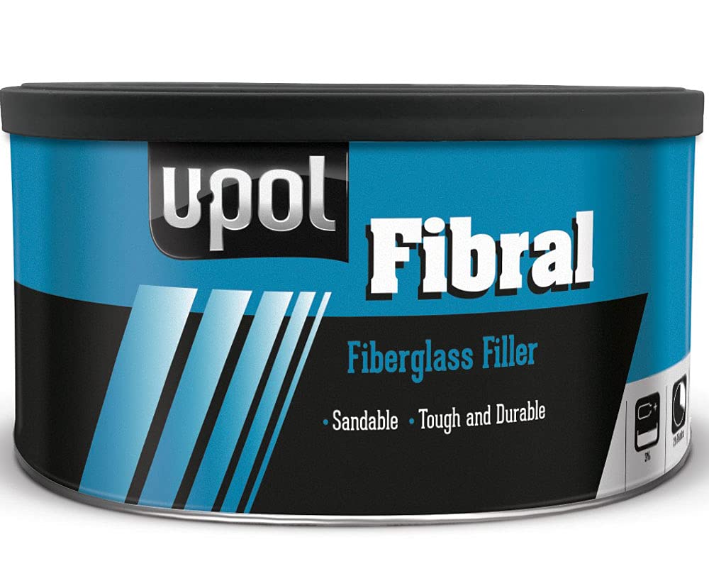 U-POL Short Strand Filler 1 Quart Gray - Easy Sanding, Waterproof – Carkart