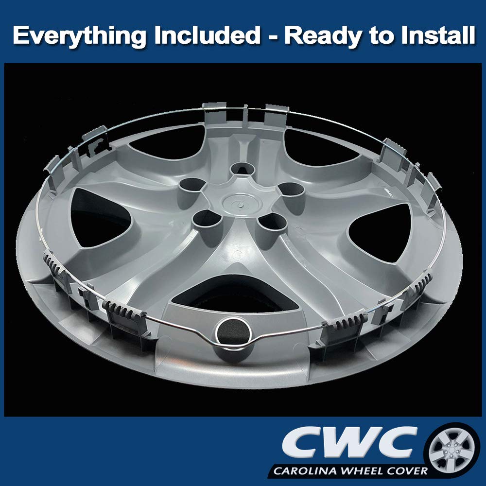Premium Replica Hubcap Set, Replacement For Toyota Rav4 2013-2015, 17-Inch Wheel Covers (4 Pieces)