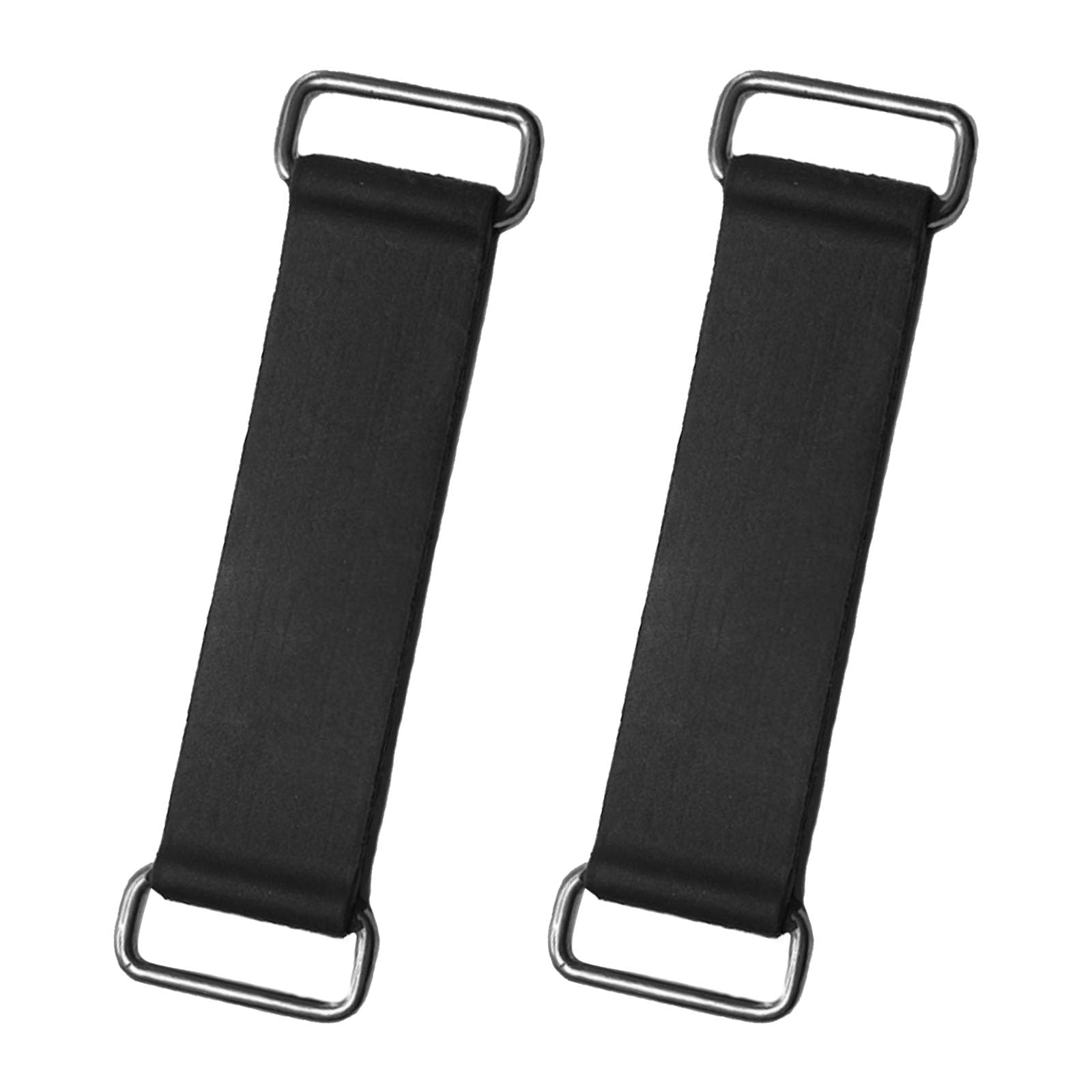 Hirificing 2PCS Rubber Band Straps Battery Box Tie Down Strap Stretchable Battery Tie Fixed Strap Holder Moped Belt with Metal B