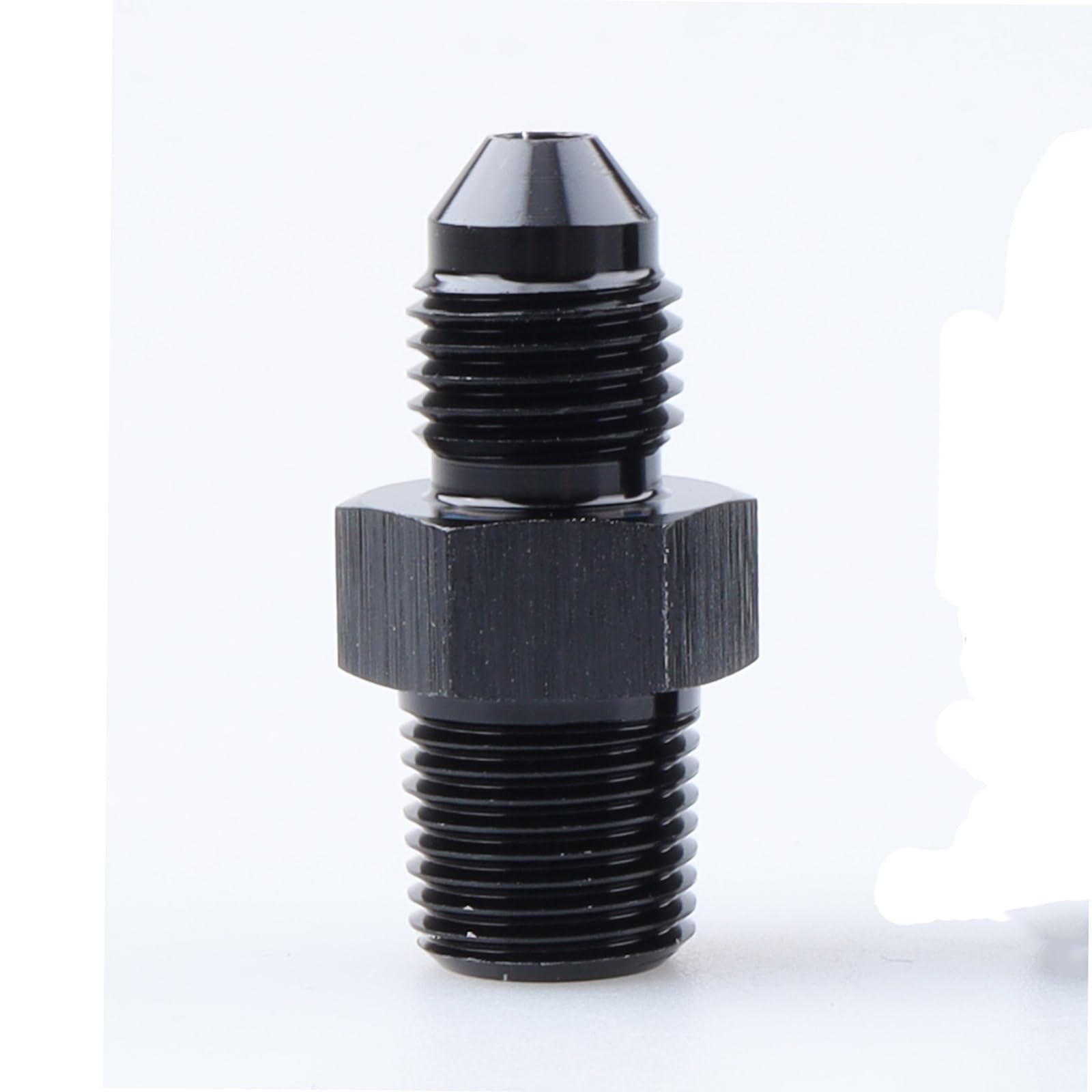 Ac Performance Male 1/8'' Npt To -3 An Flare Adapter Straight Aluminum Black