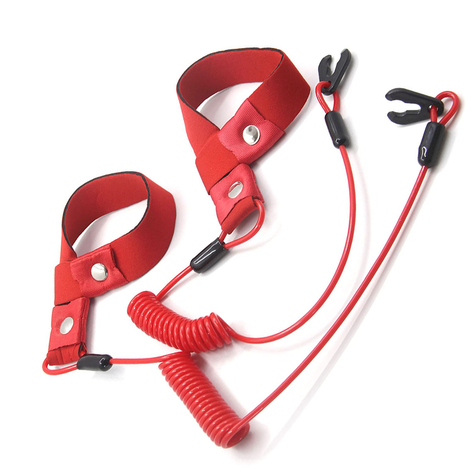 Zookoto 2 Pcs Start Stop Kill Safety Lanyard Fits Handlebar Switch Key Floating Emergency Flameout Rope For Yamaha Jet Ski Waver