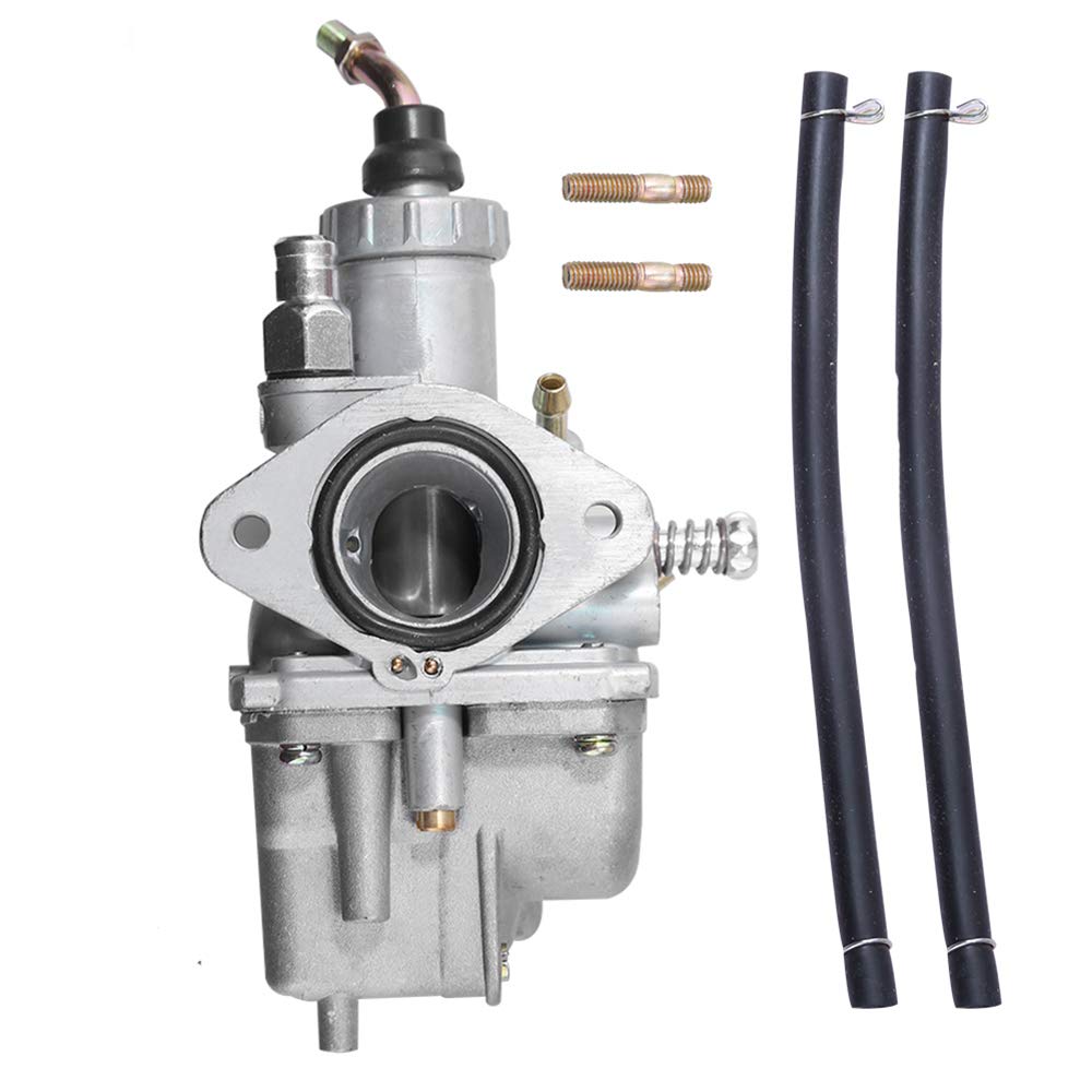 Carburetor w/Fuel Line Bolts Replacement for Yamaha Breeze Grizzly Grizzly 125 YFM125 Moto 4 YFM225 Timberwolf 250 YFB250