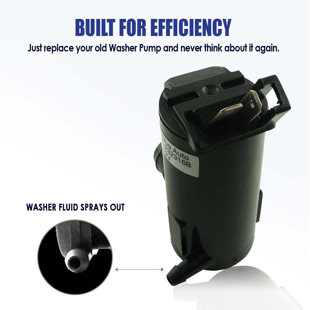 81514-232316B Windshield Washer Pump W/Grommet - Washer Motor Compatible With Honda, Acura - Replaces Oem #: 38512-Sc4-673, Tr11602, 177132, 8-6720, 38512Sdaa01