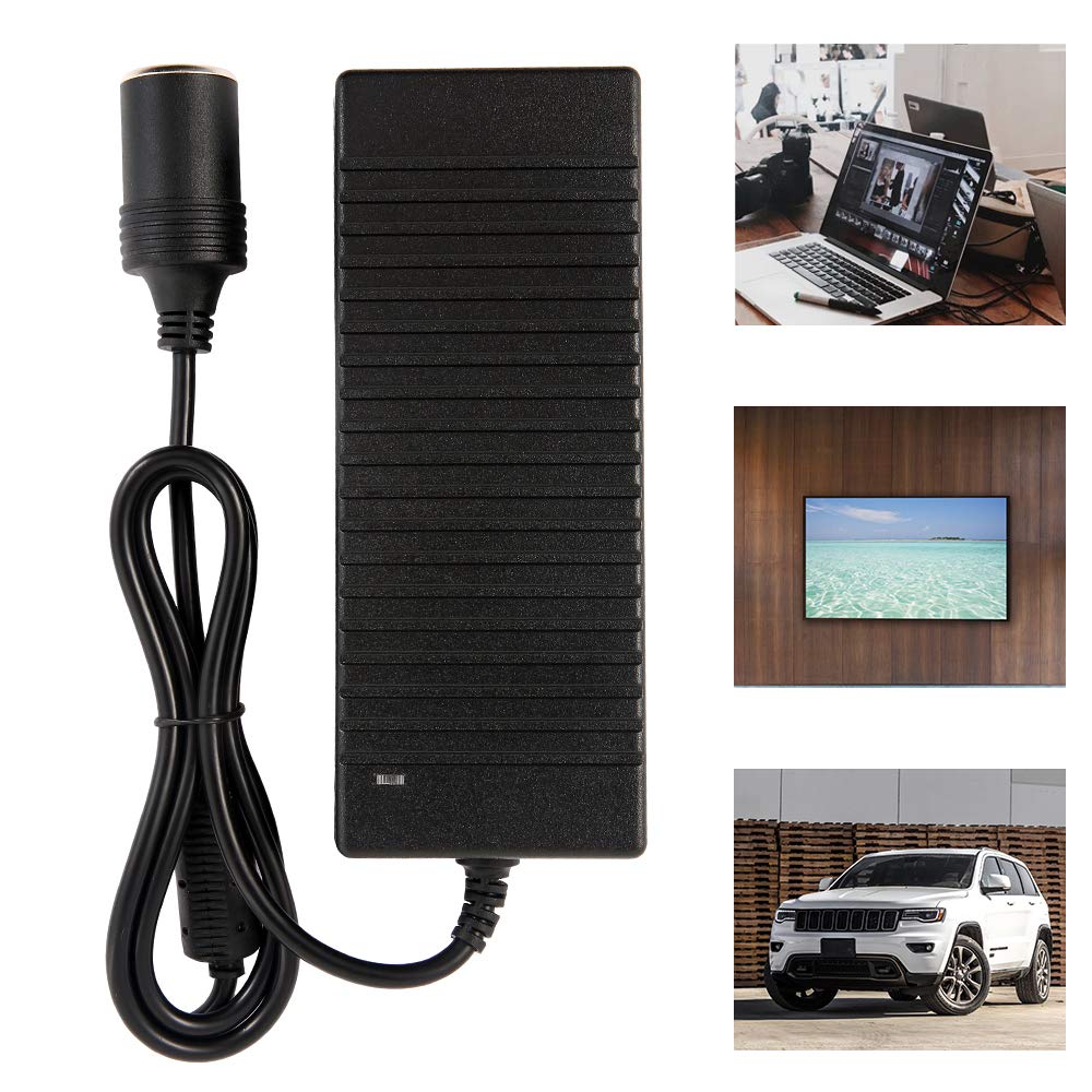 Suacopzar 12V 10A Car Power Adapter Female Auto Cigarette Lighter Plug, Ac 100-240V To Dc 12V 10A 120W Power Supply Adapter Ac T