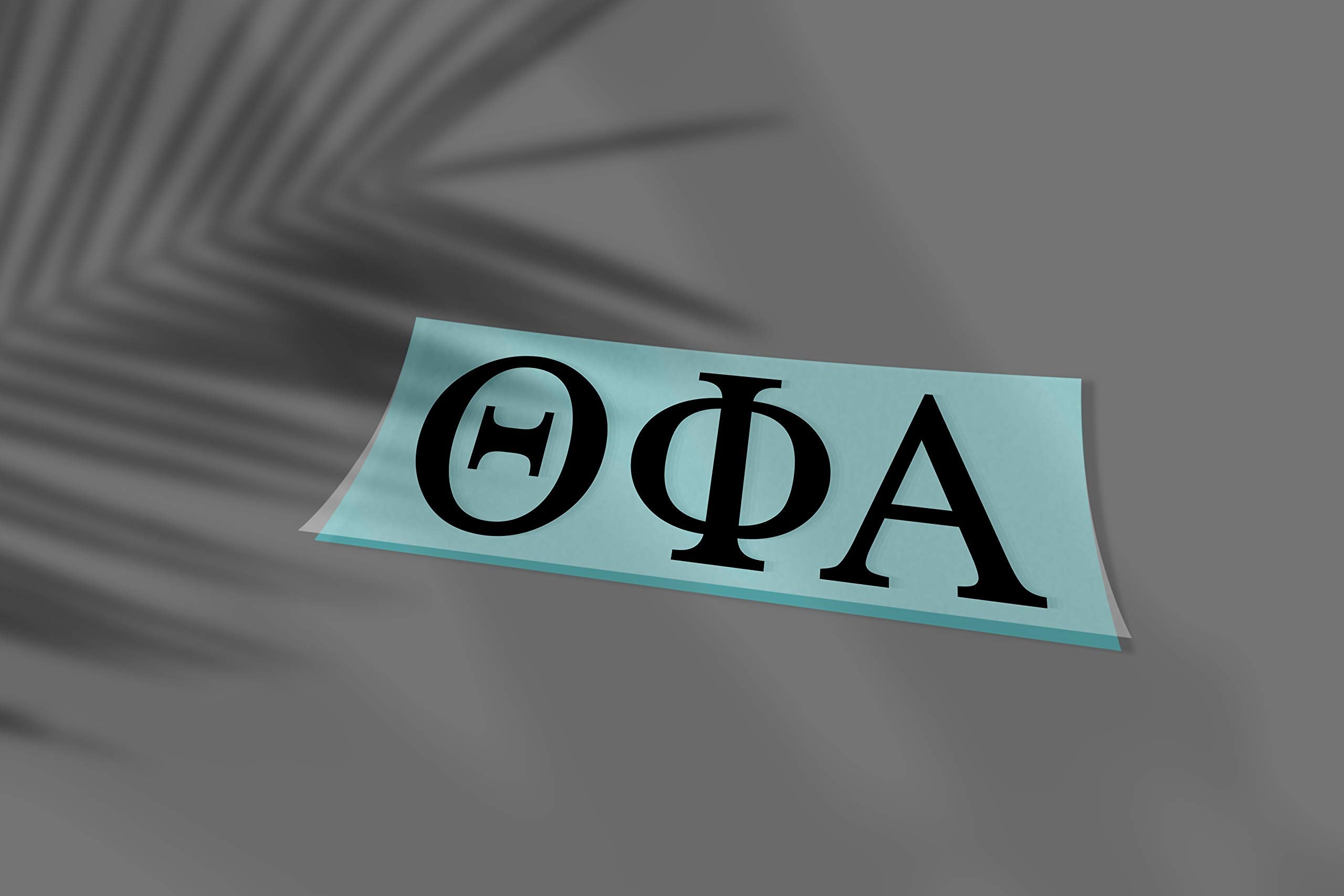 Pro-Graphx Theta Phi Alpha Greek Sorority Sticker Decal, 2.5 Inches Tall, Black