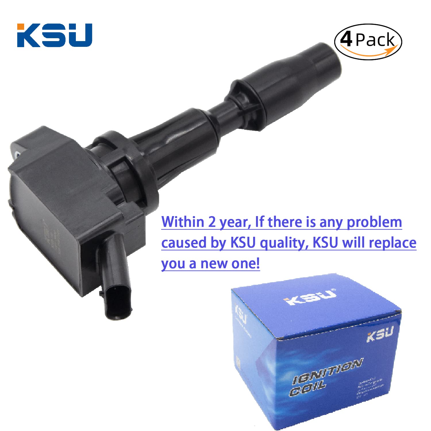 KSU Coil pack Spark Plug compatible with Kia Optima 2.4L L4 2016-2020