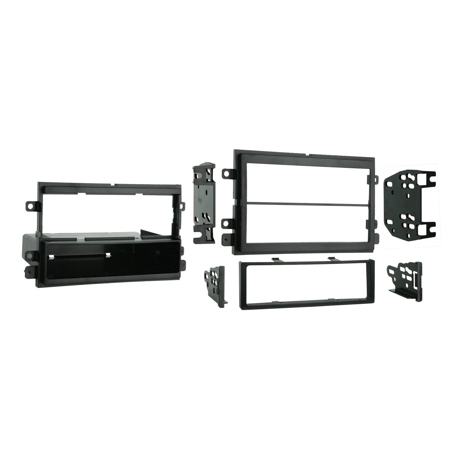 Metra 99-5807 Single Din / Double Din Installation Kit For Select 2004 & Up Ford/Mercury Vehicles (Black)