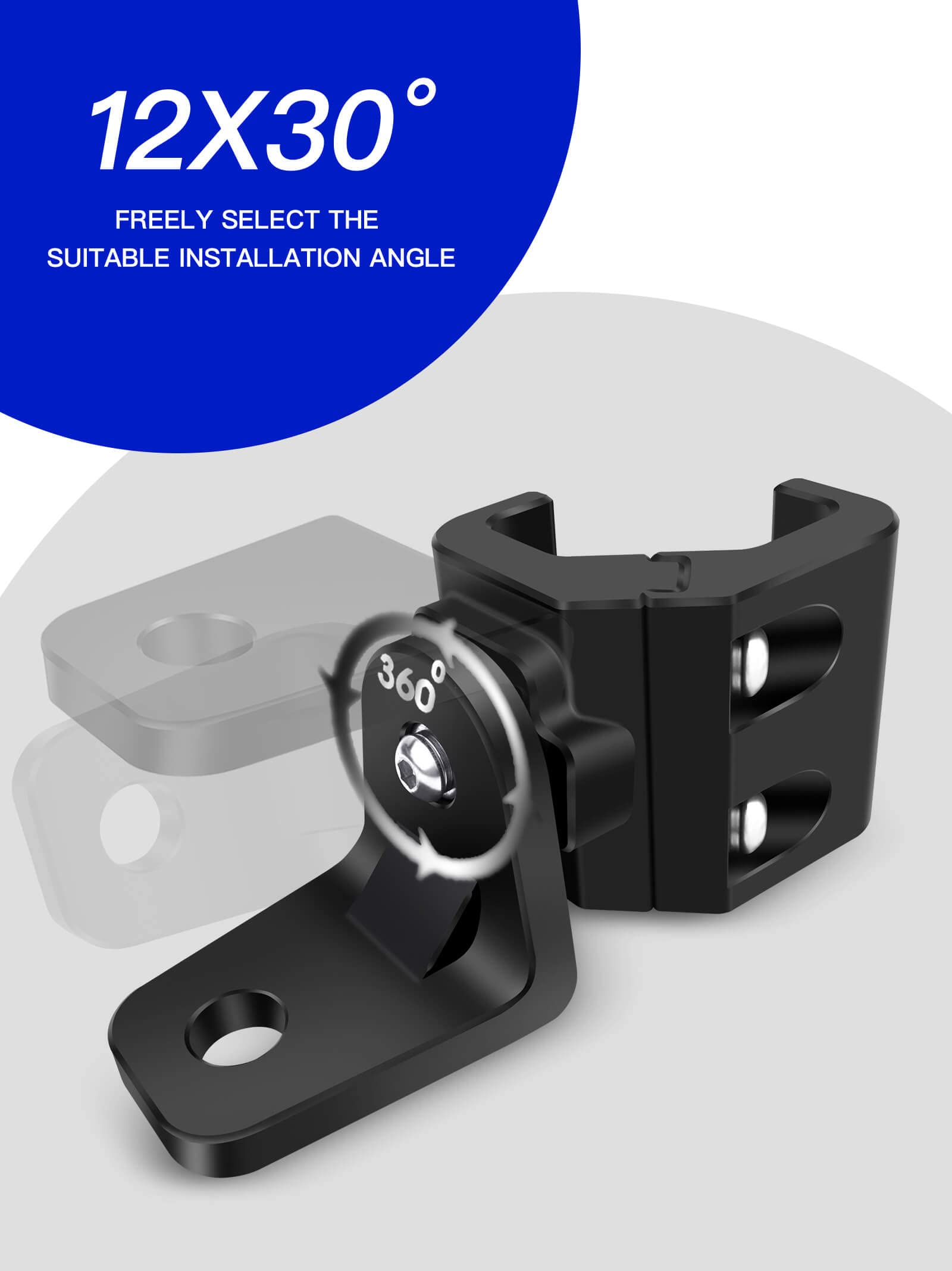 Zidiyoruo Utv Whip Mount For Polaris Ranger, 2Pcs Heavy-Duty Whip Light Mount For Polaris Ranger General Can Am Defender Command