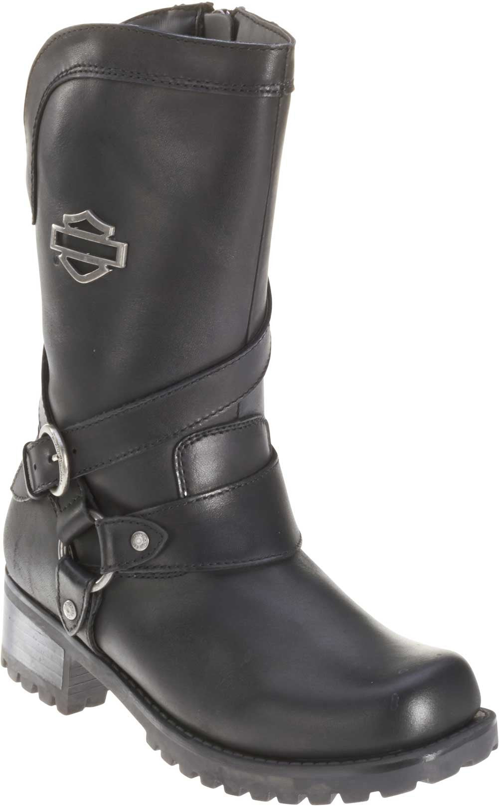 HARLEY-DAVIDSON FOOTWEAR Women's Amber Water Resistant Motorcycle Boot ,Black,9.5 M US