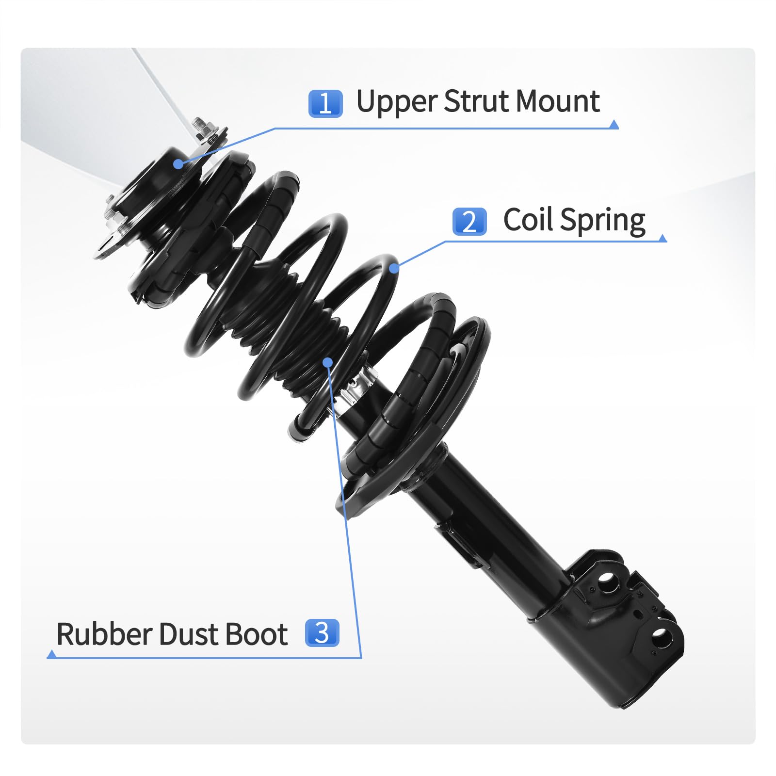 Yitamotor Front Complete Struts Quick Strut Shock Assembly Compatible With 2007-2009 Lexus Es350, 2006-2012 Avalon, 2007-2011 Ca