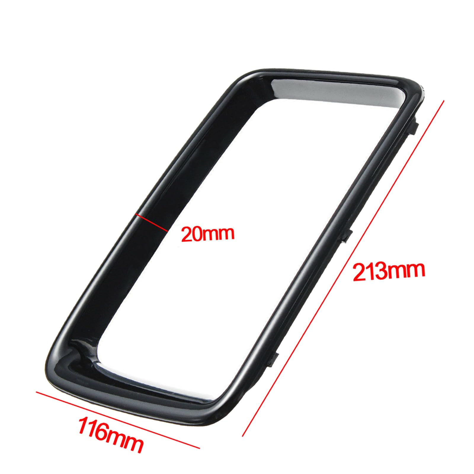 Kyyet 7Pcs Front Bumper Rings Grill Vent Insert Trim Cover Compatible With 2014 2015 2016 Jeep Grand Cherokee Gloss Black