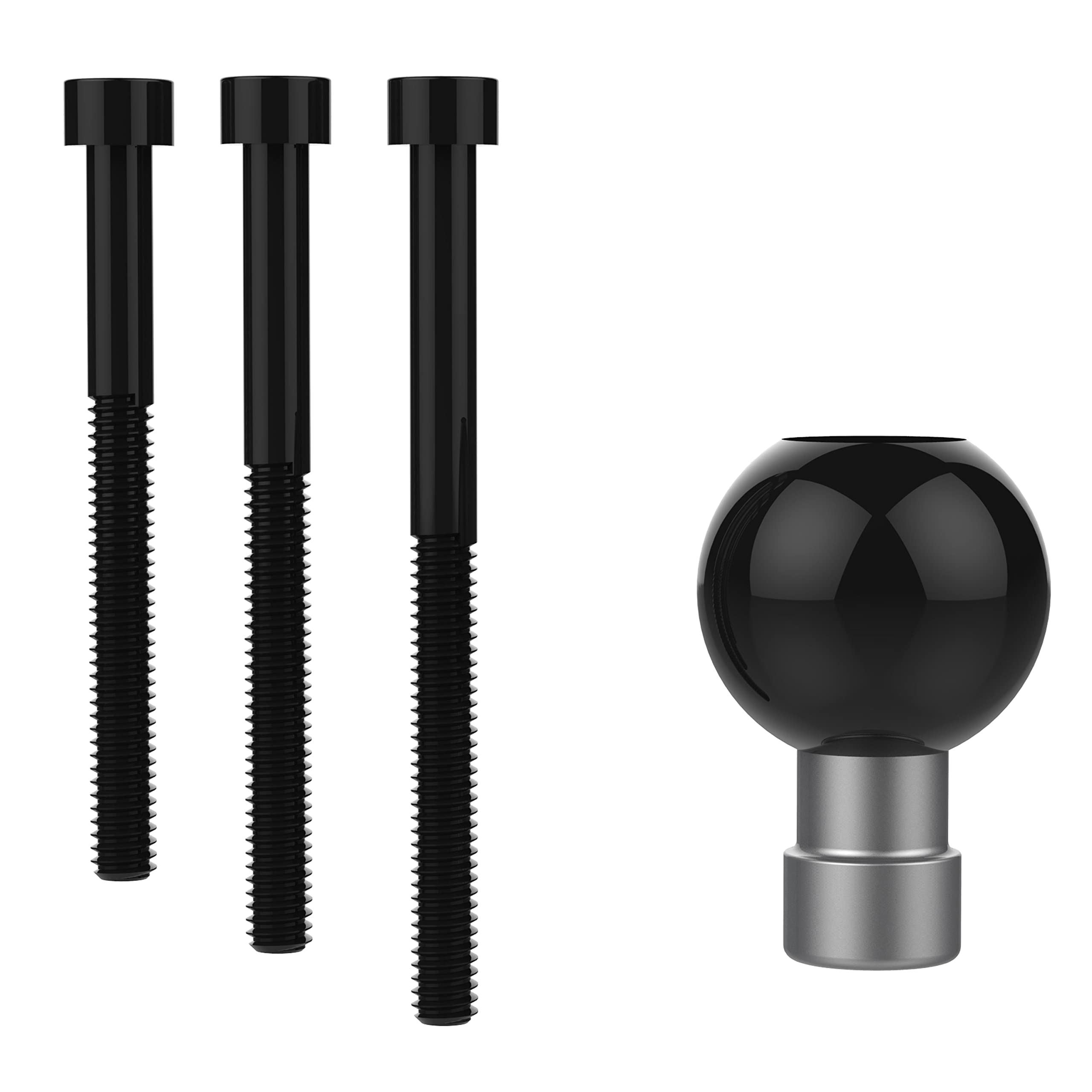 Ram Mounts Ram-B-367U Motorcycle Handlebar Clamp Base With M8 Bolts With B Size 1'' Ball