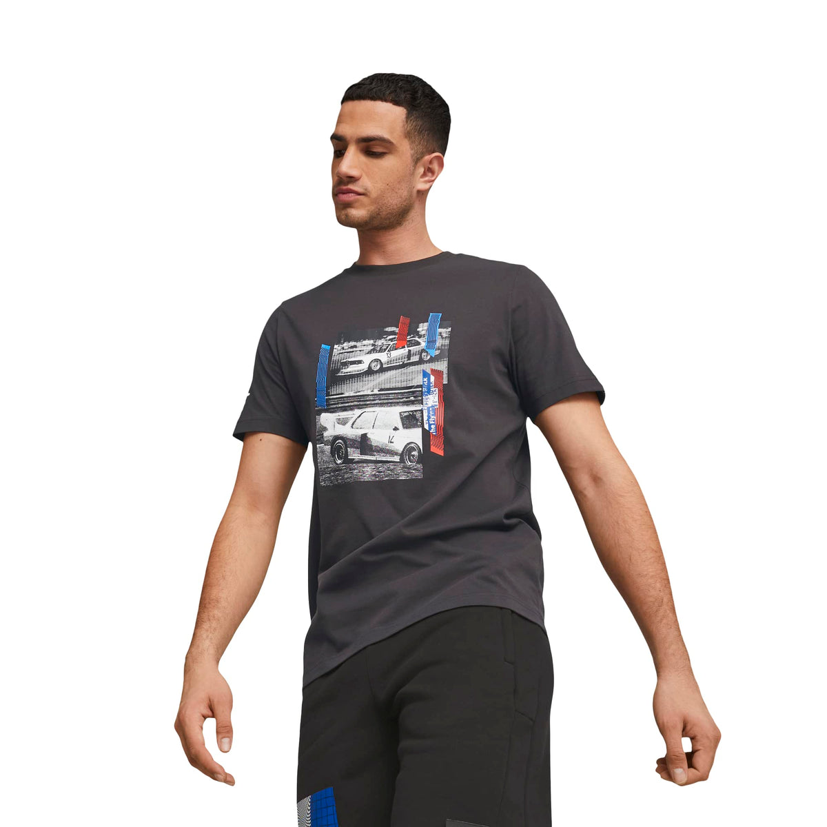 PUMA Men's Standard BMW M Motorsport Graphic Tee, Black 23, Small
