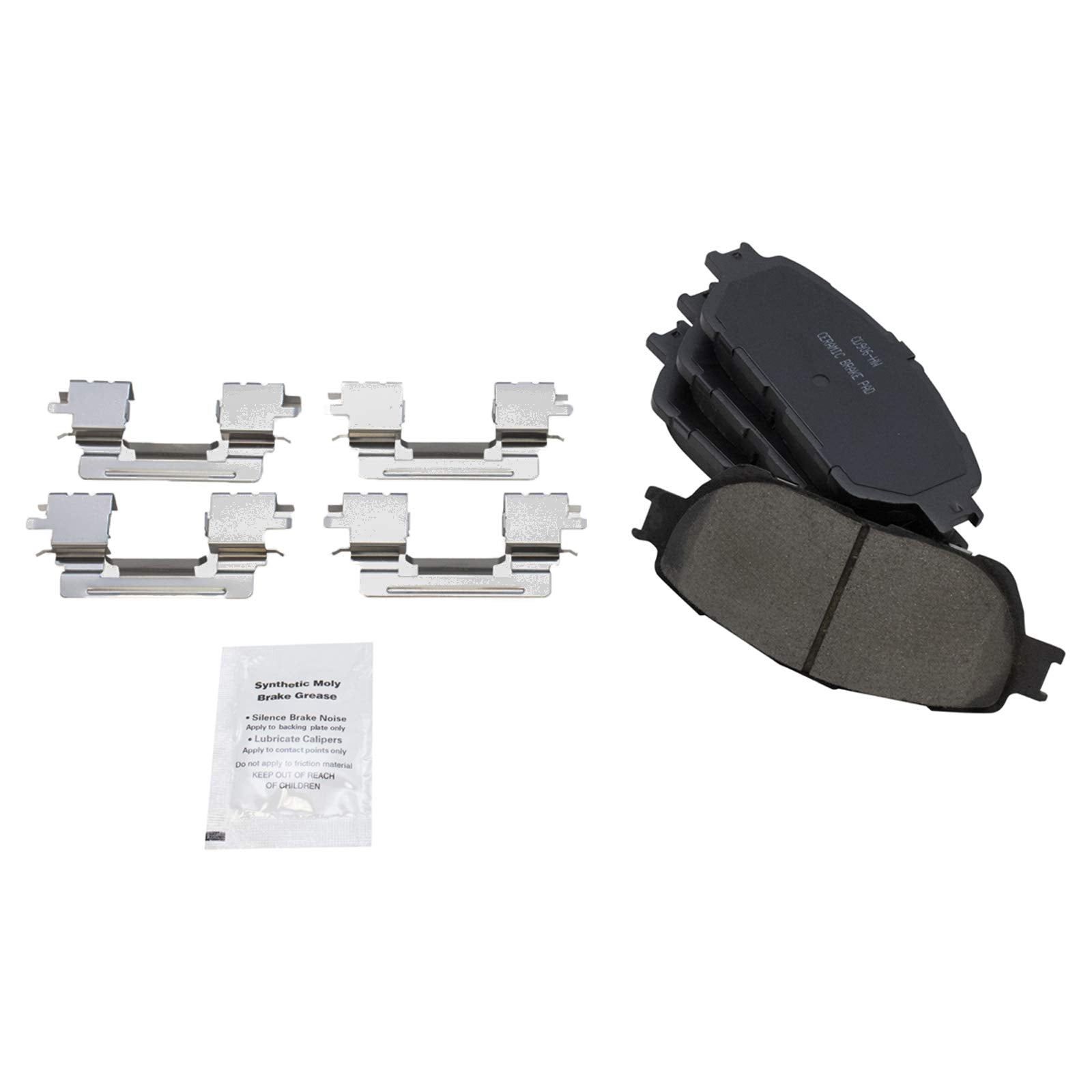 Trq Front Premium Posi Ceramic Disc Brake Pad & Coated Rotor Kit Compatible With Tacoma