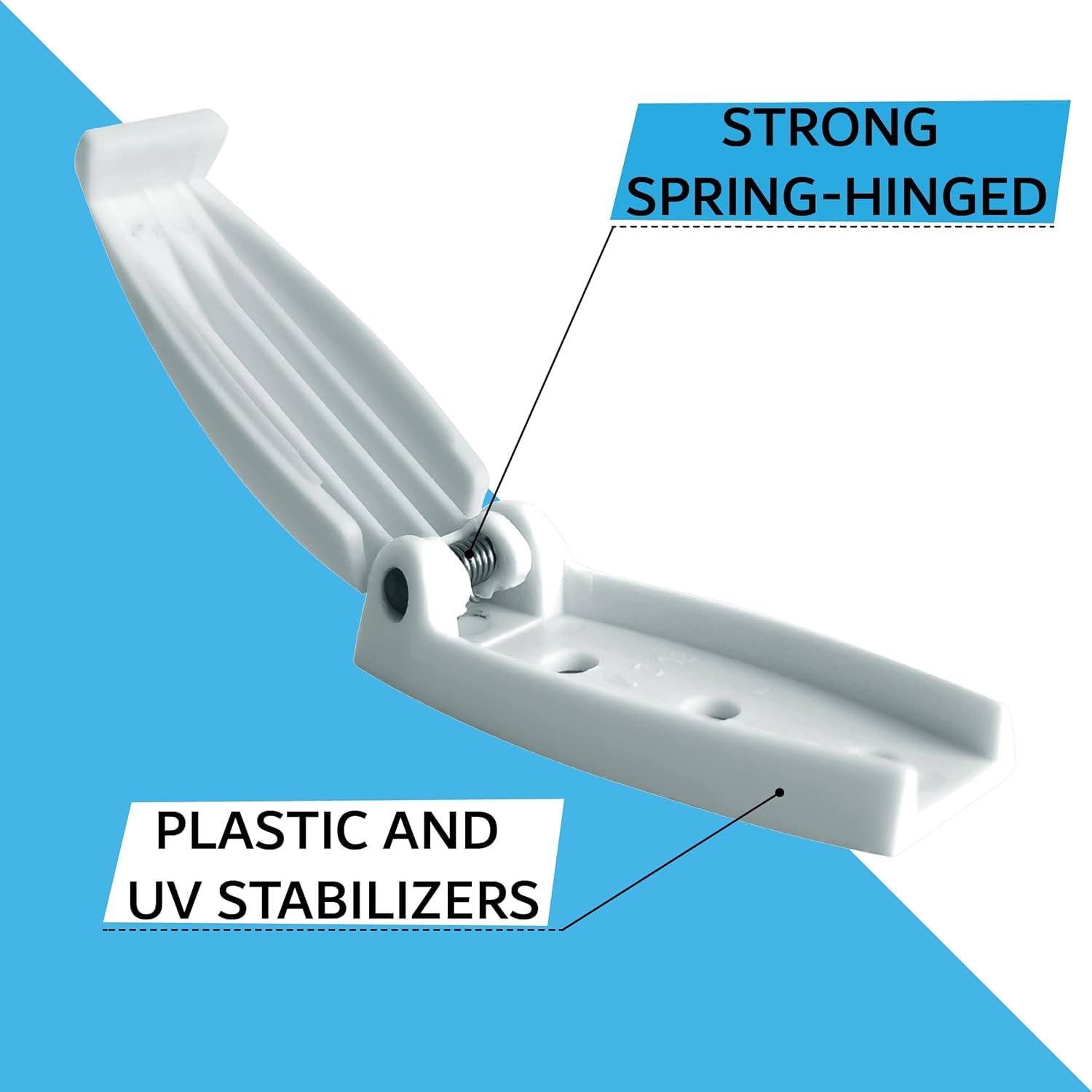 Nu-Set | 4Rv013 Rv Baggage Door Catch | Rv Accessories & Door Hardware (White, 8 Packs)