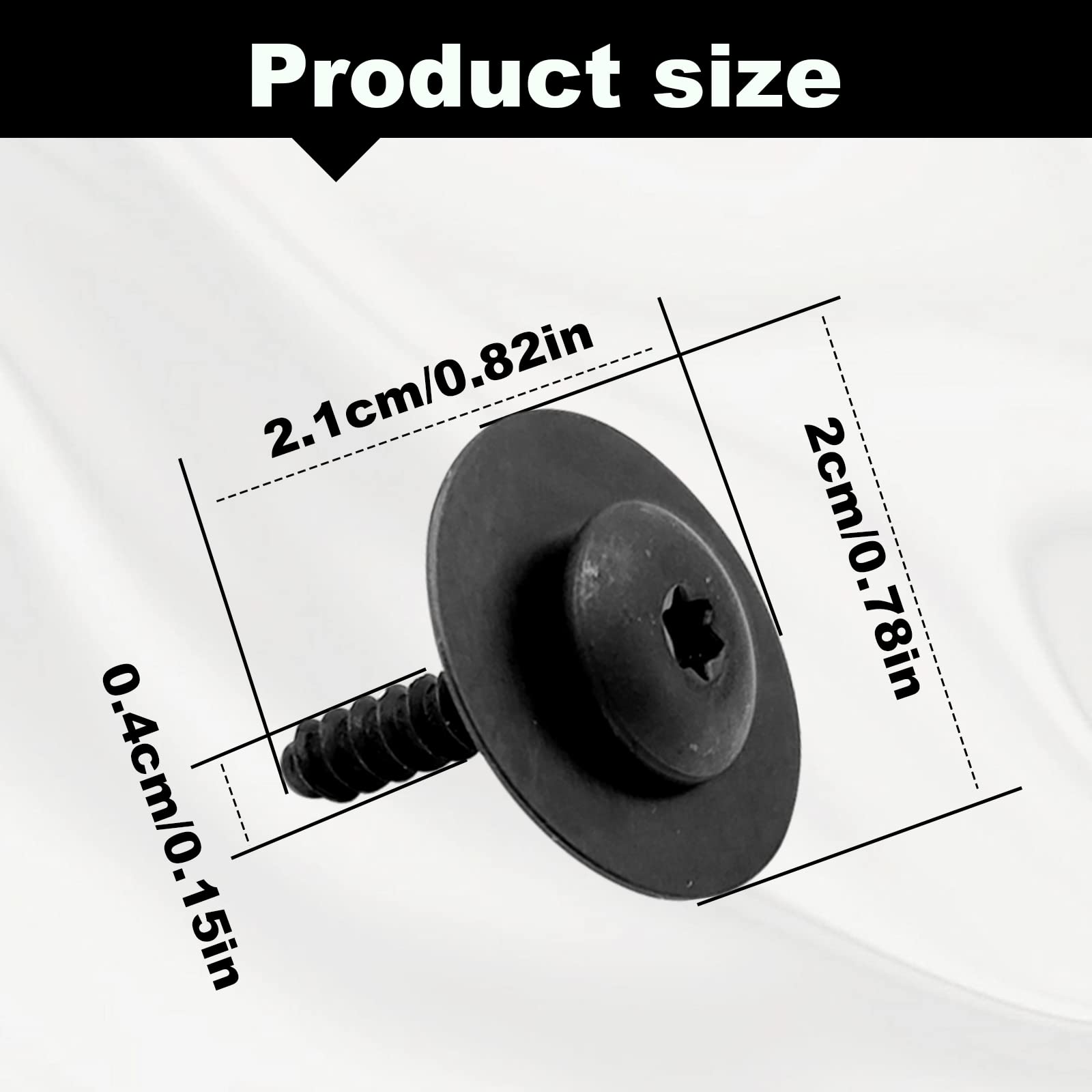 Fender Liner Splash Shield Bolt Screw 11548270 Compatible with GM Chevro-let Camaro Colorado Cruze Equinox Impala Malibu Travers