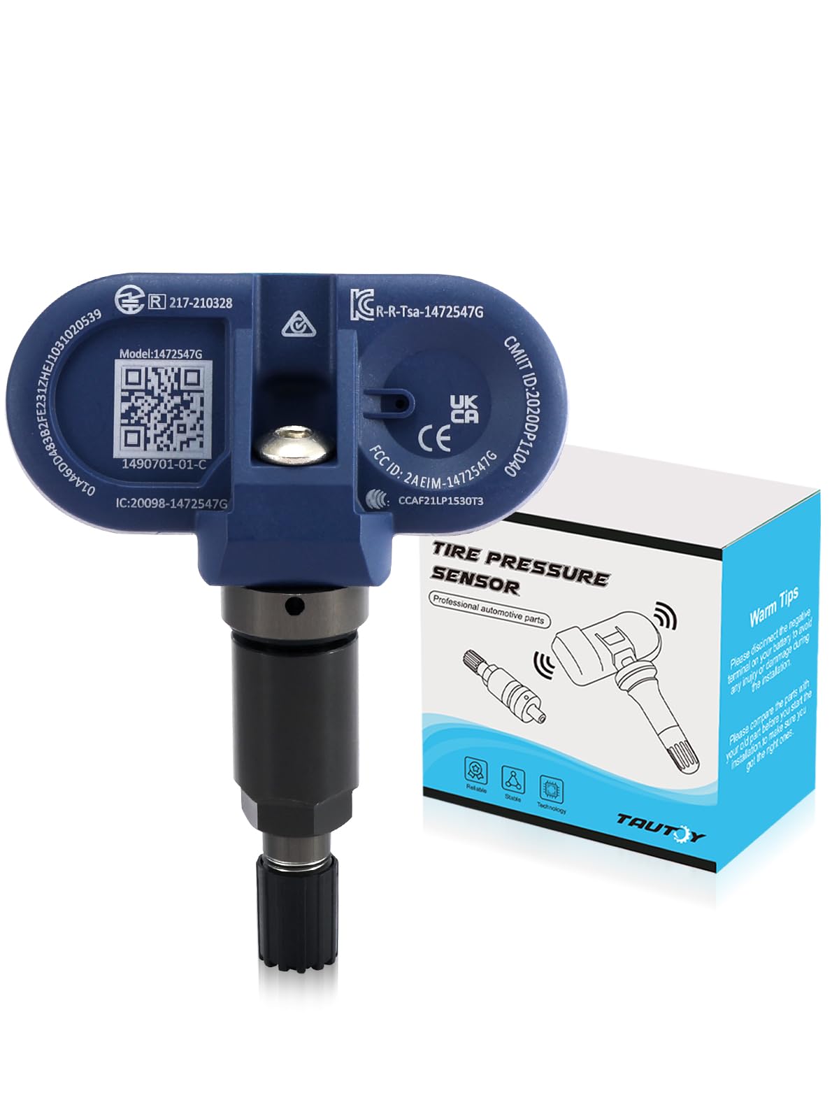 TAUTOY 1 PCS Tesla Bluetooth TPMS Sensor Tire Pressure Monitoring System Sensor Compatible with Model 3, Model Y, Model S, Model