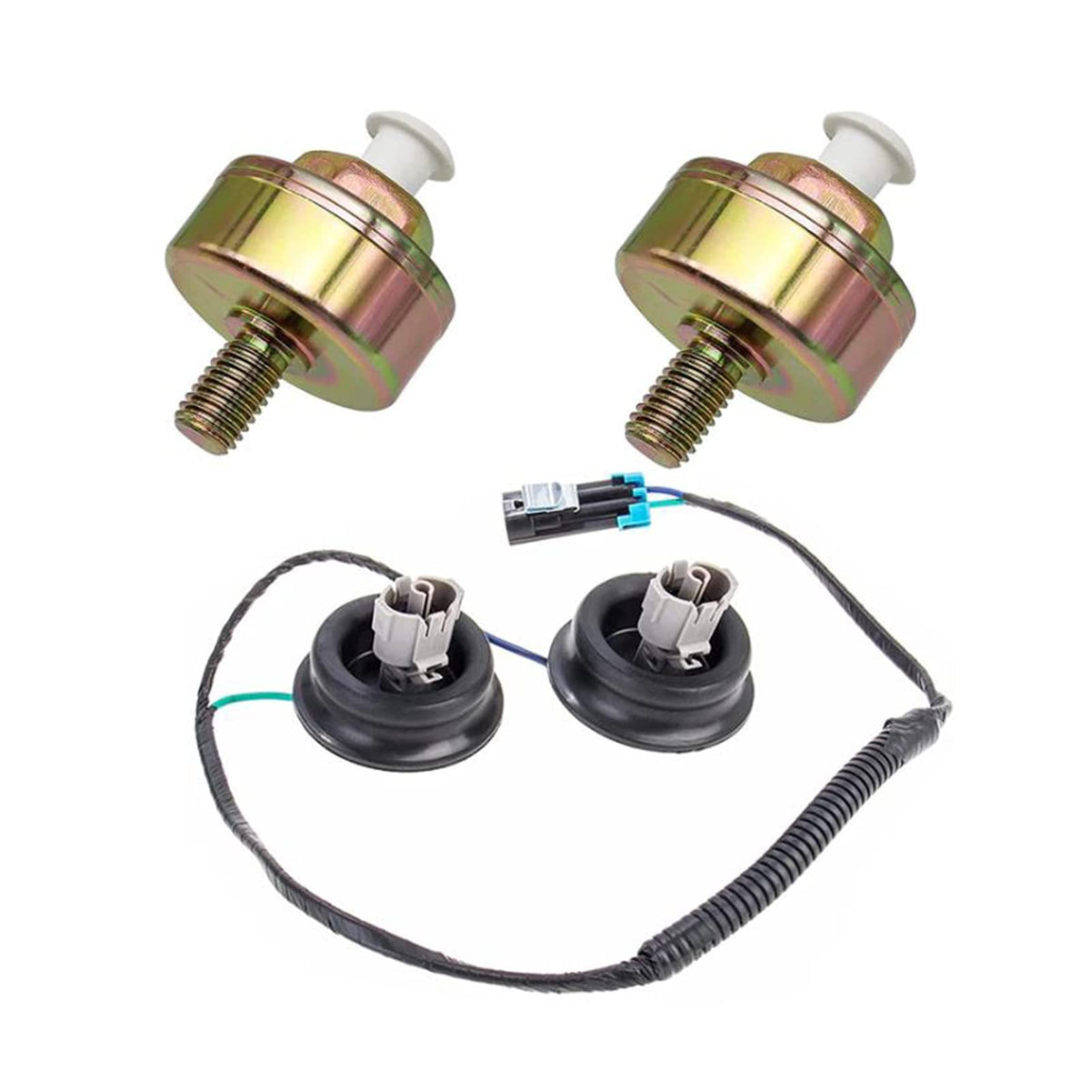 OYEAUTO Knock Sensor with Harness 12601822 12589867 Compatible with Chevy GMC Cadillac Yukon Tahoe Sierra Silverado Suburban Exp