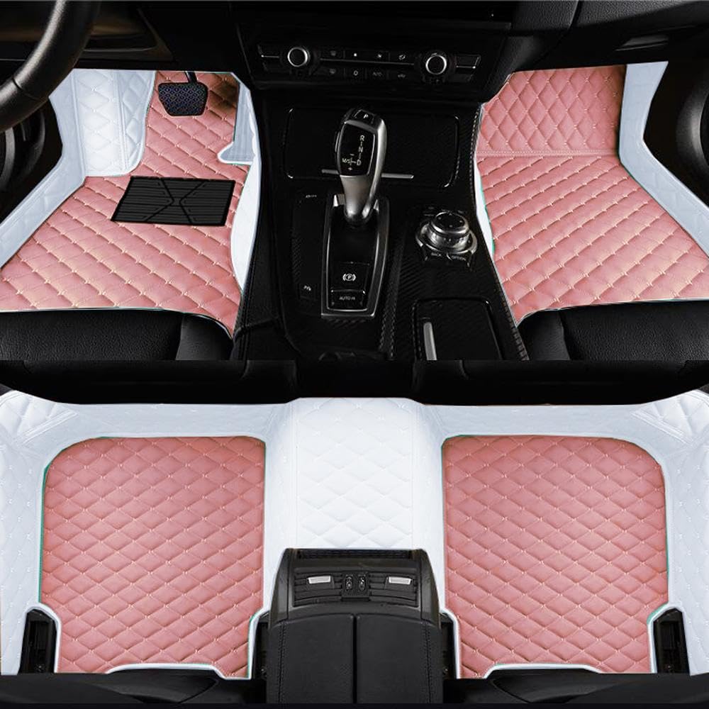 HLMATSM Custom Luxury Leather Car Floor Mats Upgrade Your Car's Interior All-Weather Protection for Cars, SUVs, Trucks Compatibl