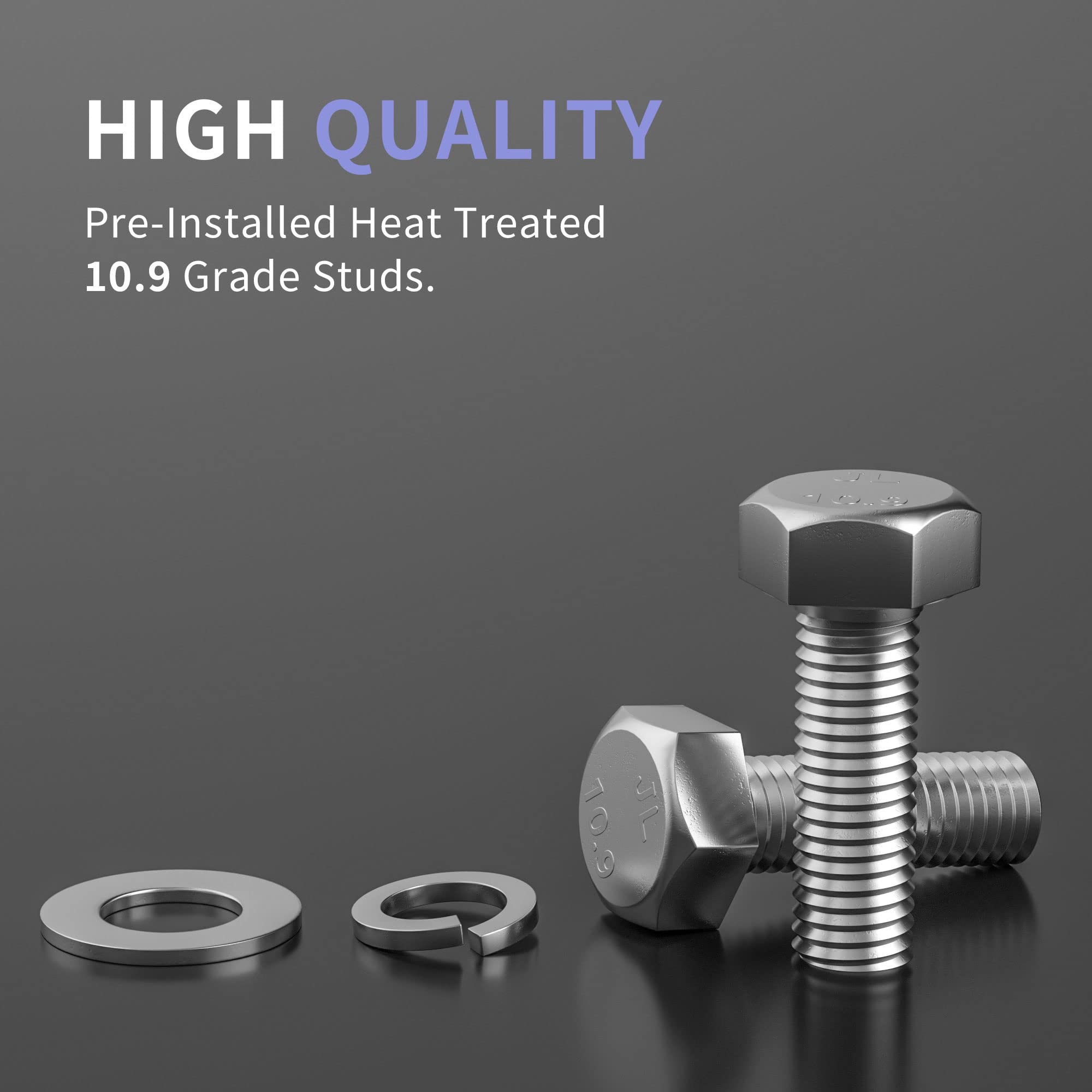 3''F + 2''R Leveling Lift Kit For 2005-2023 Tacoma, 3'' Front Strut Spacers And 2'' Rear Black Leveling Lift Block Kit Extended