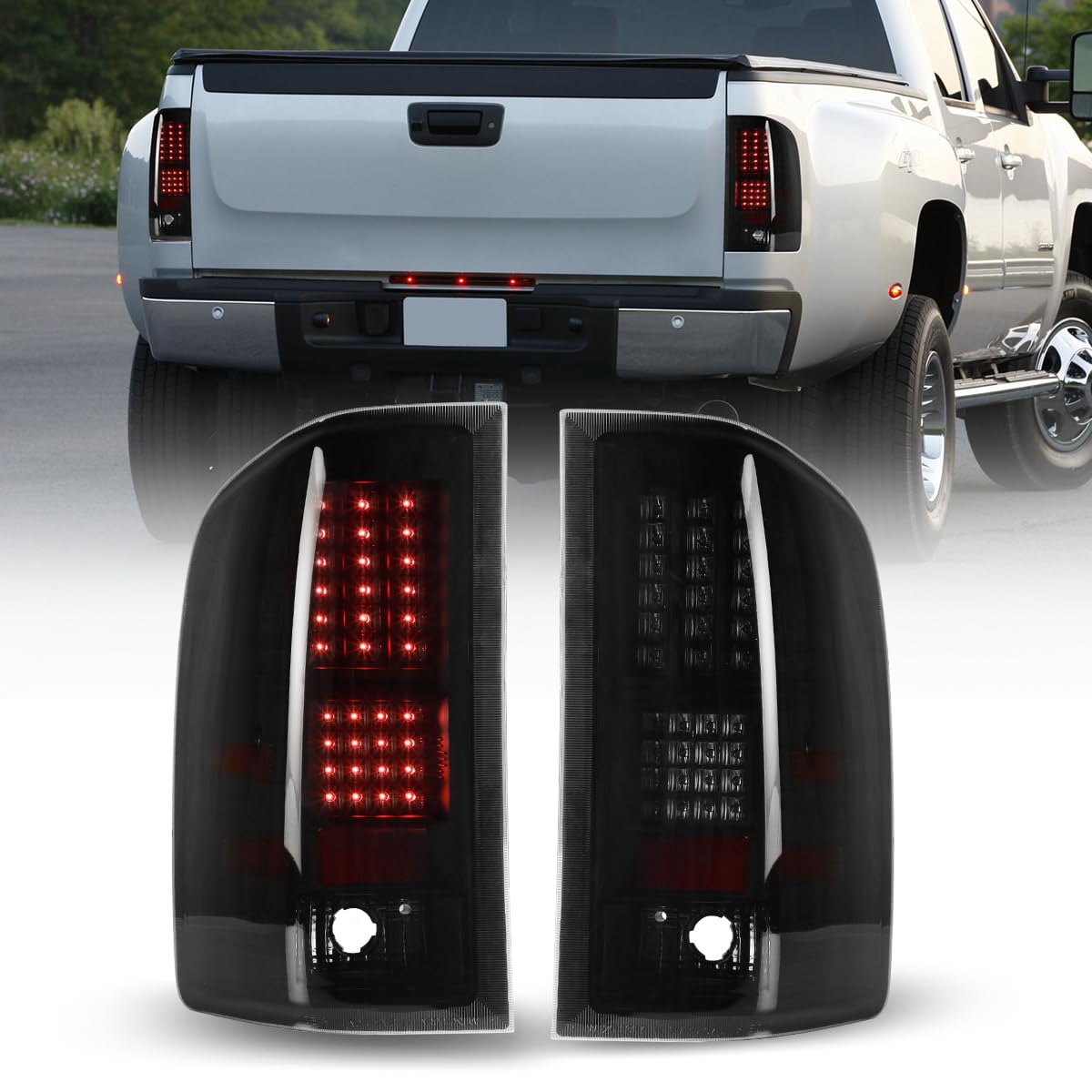 Nixon Offroad Tail Lights, Led Taillights For 2008-2013 Chevy Silverado 1500/200 WBCARB08XXGKPDM