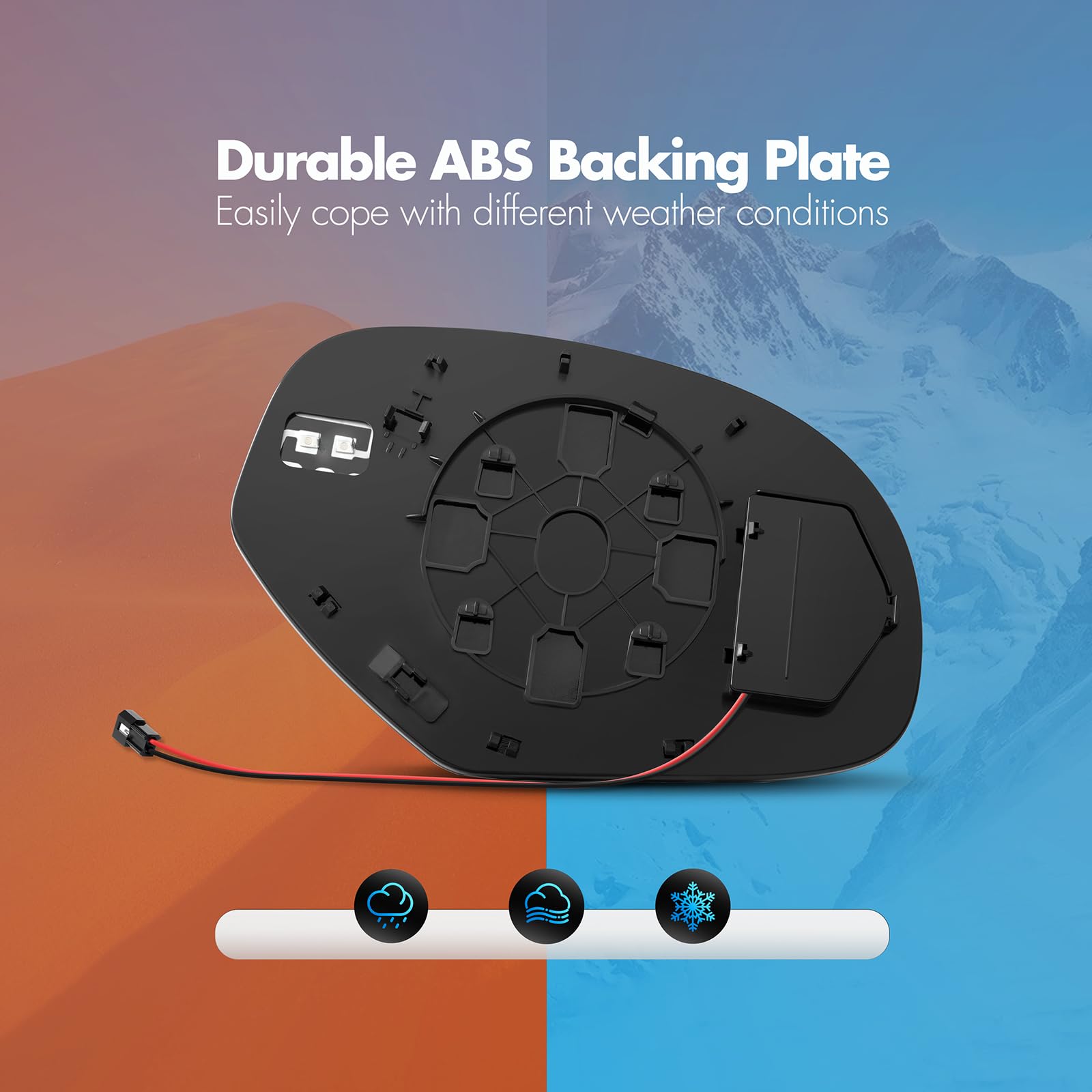 SNEMEEY Driver Side Heated Mirror Replacement for 2007-2013 Chevrolet Silverado, Tahoe, Chevy Suburban, Avalanche, GMC Yukon, Ca