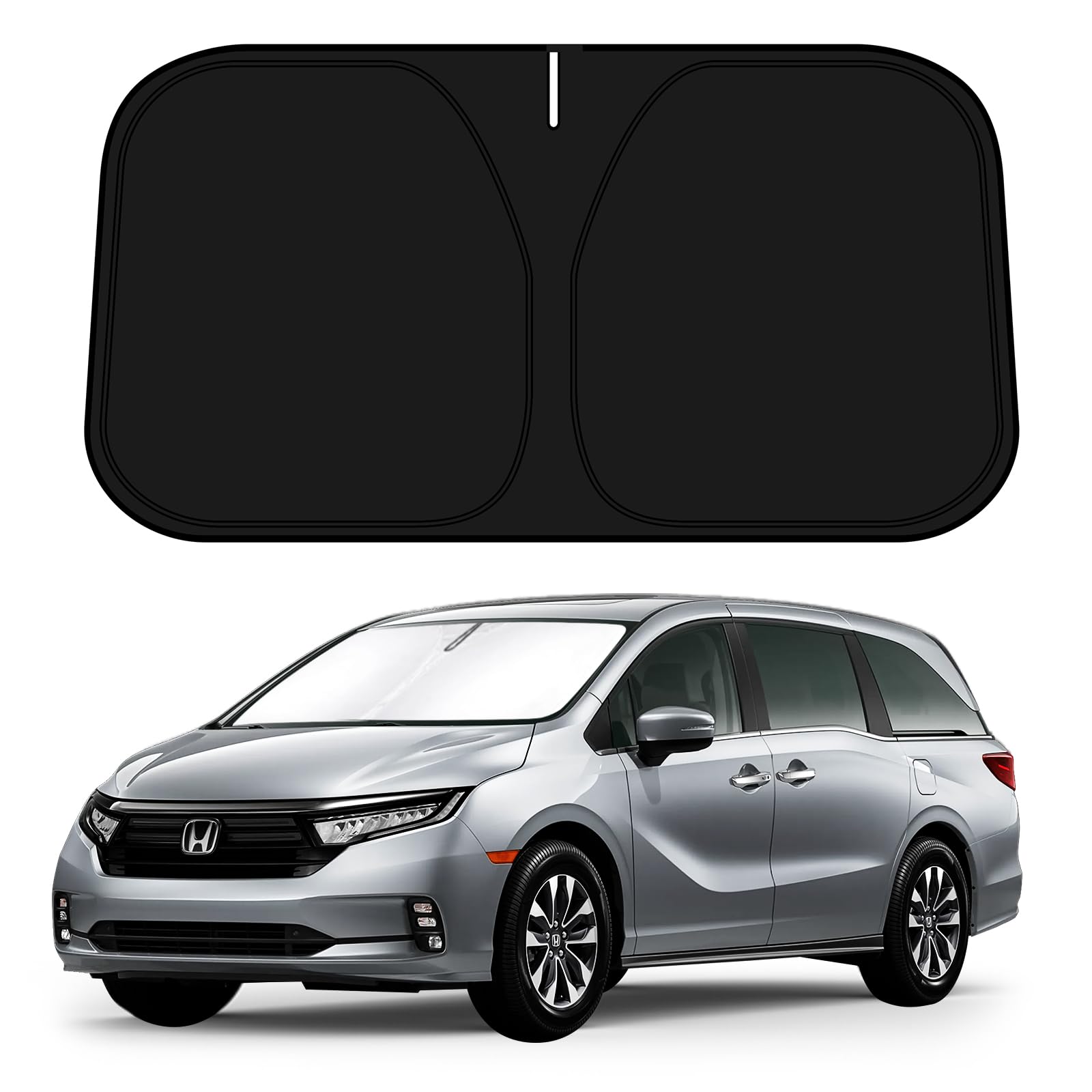 D-Lumina Windshield Sun Shade For 2018-2025 Honda Odyssey Lx Ex Ex-L Touring Elite Minivan Accessories, Front Window Sunshade Su