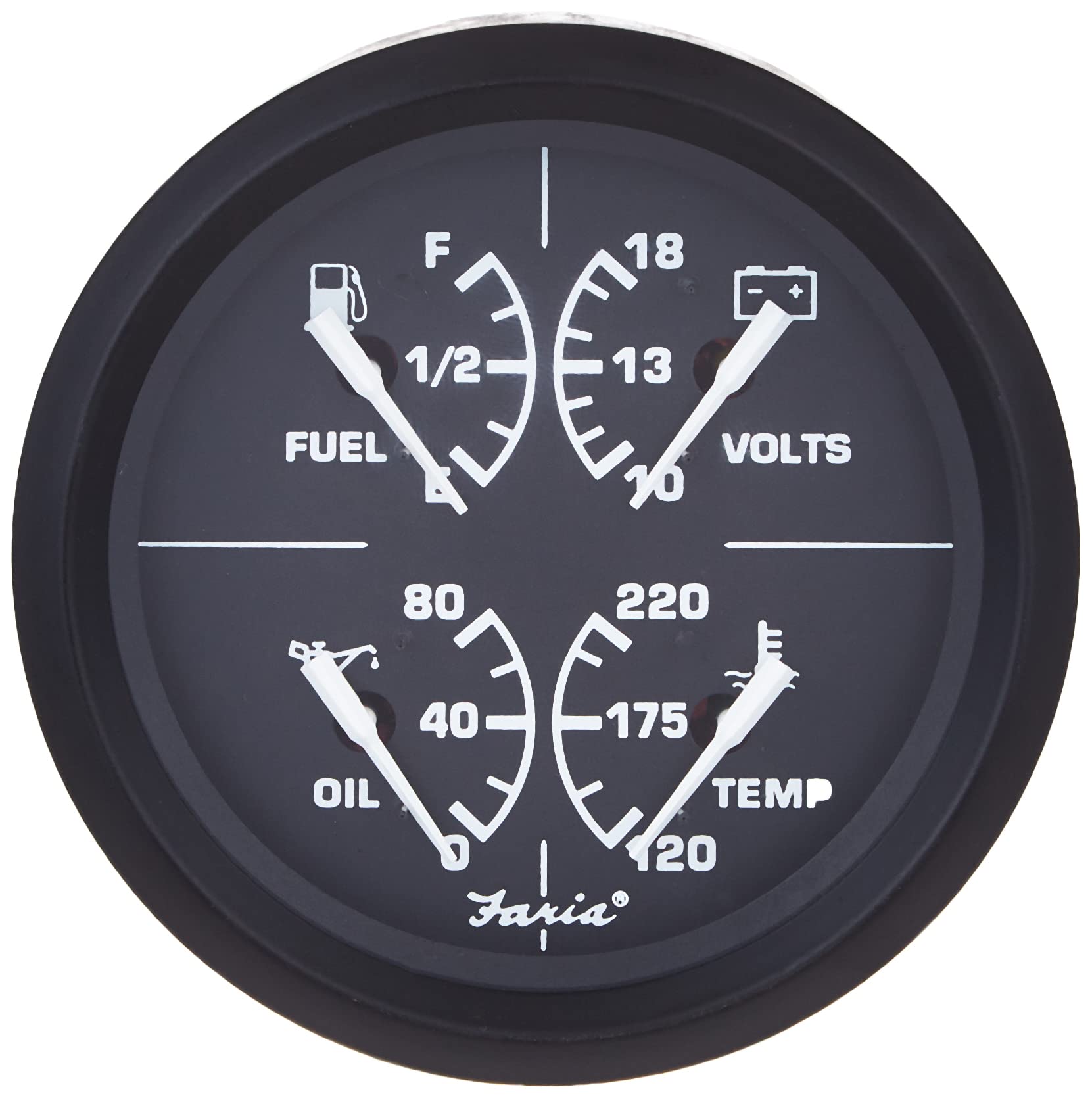 Faria 32851 Combo Gauge - Euro