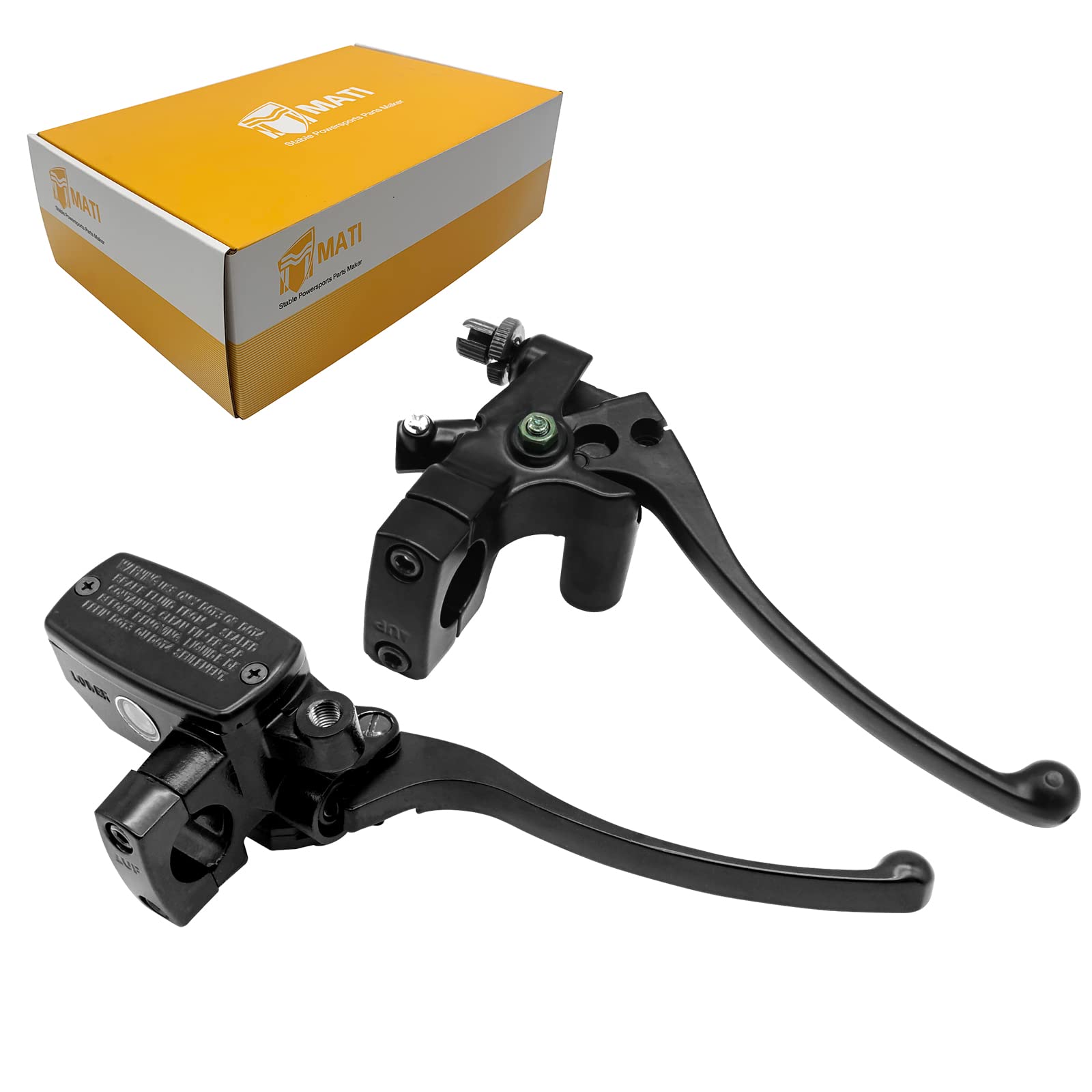 Brake Master Cylinder Clutch Lever 1' 25Mm Compatible With Honda Vt600 Vt750 Vt1100 Vt1300 Vtx1300 Vf750, Left & Right Motorcycle Brake Lever - Black