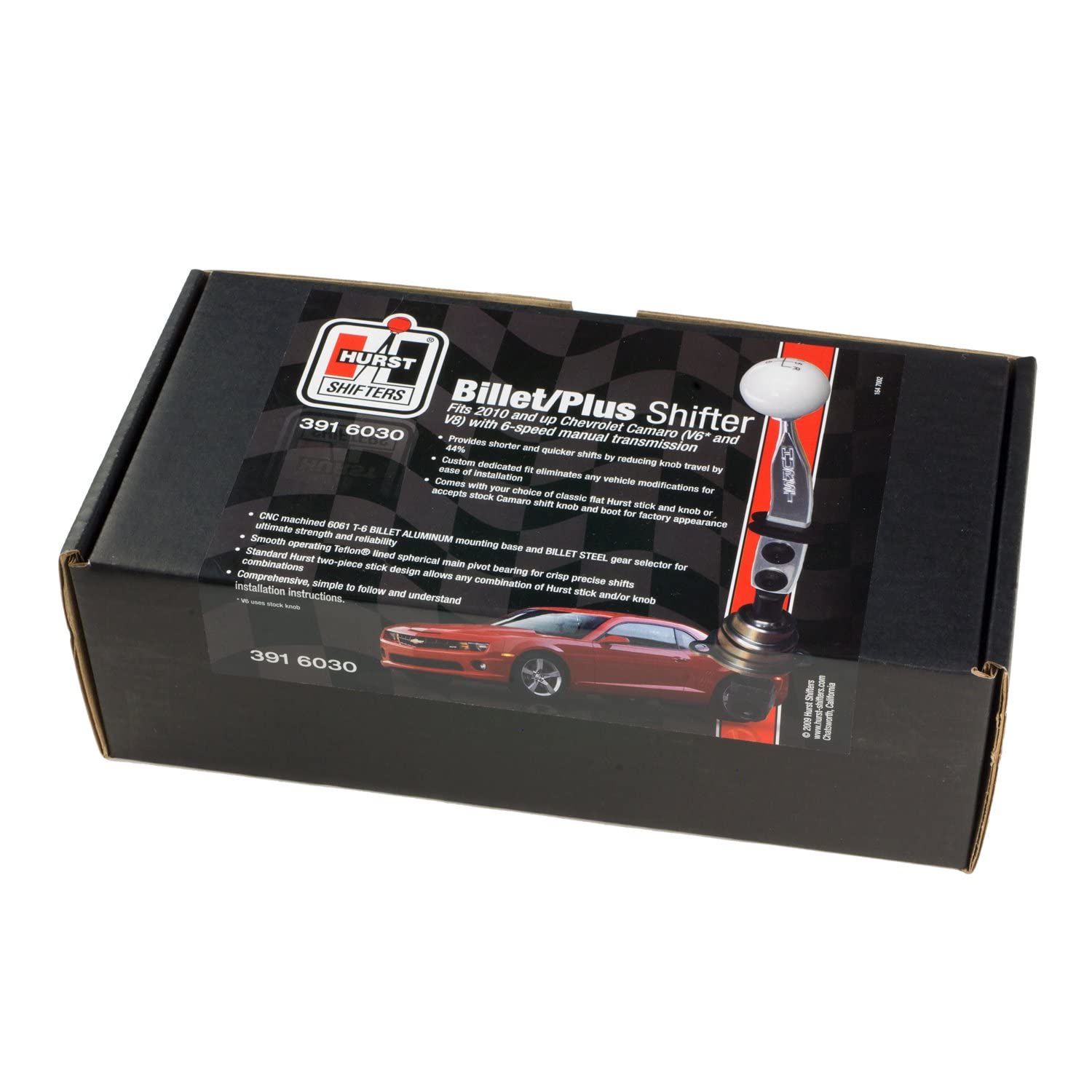 Hurst 3916030 Billet Plus Short Manual Shifter For Camaro V8/V6
