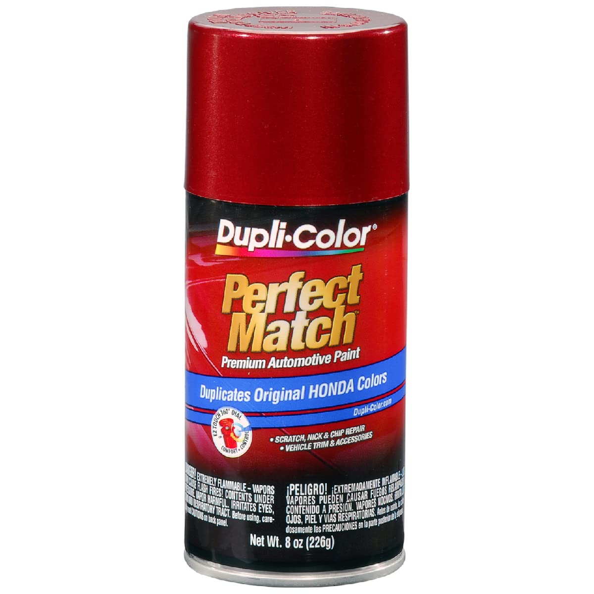 Dupli-Color Ebha09597 Perfect Match Automotive Spray Paint - Honda Bordeaux Red Metallic, R78P - 8 Oz. Aerosol Can
