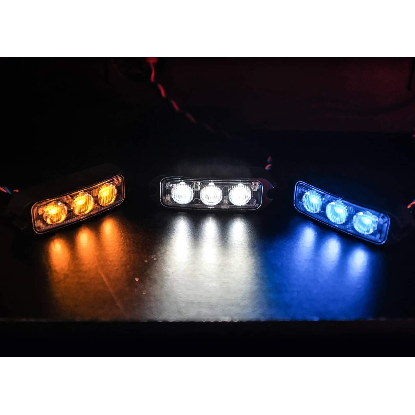 Feniex Industries - White T3 Surface Mount For Emergency, Warning, And Tow Vehicles. Compact Led Perimeter Light Single Color (White)