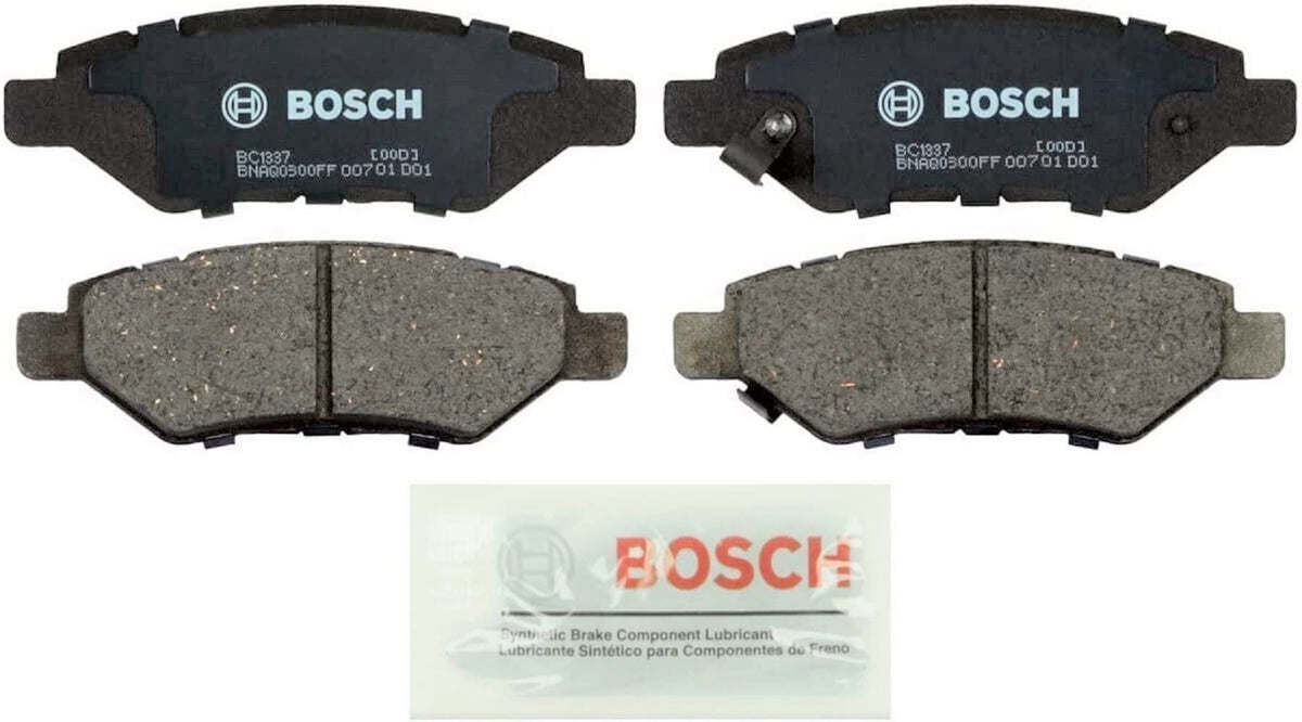 BOSCH BC1337 QuietCast Premium Ceramic Disc Brake Pad Set - Compatible with Select Cadillac CTS, SRX; Chevrolet Camaro; Saab 9-4