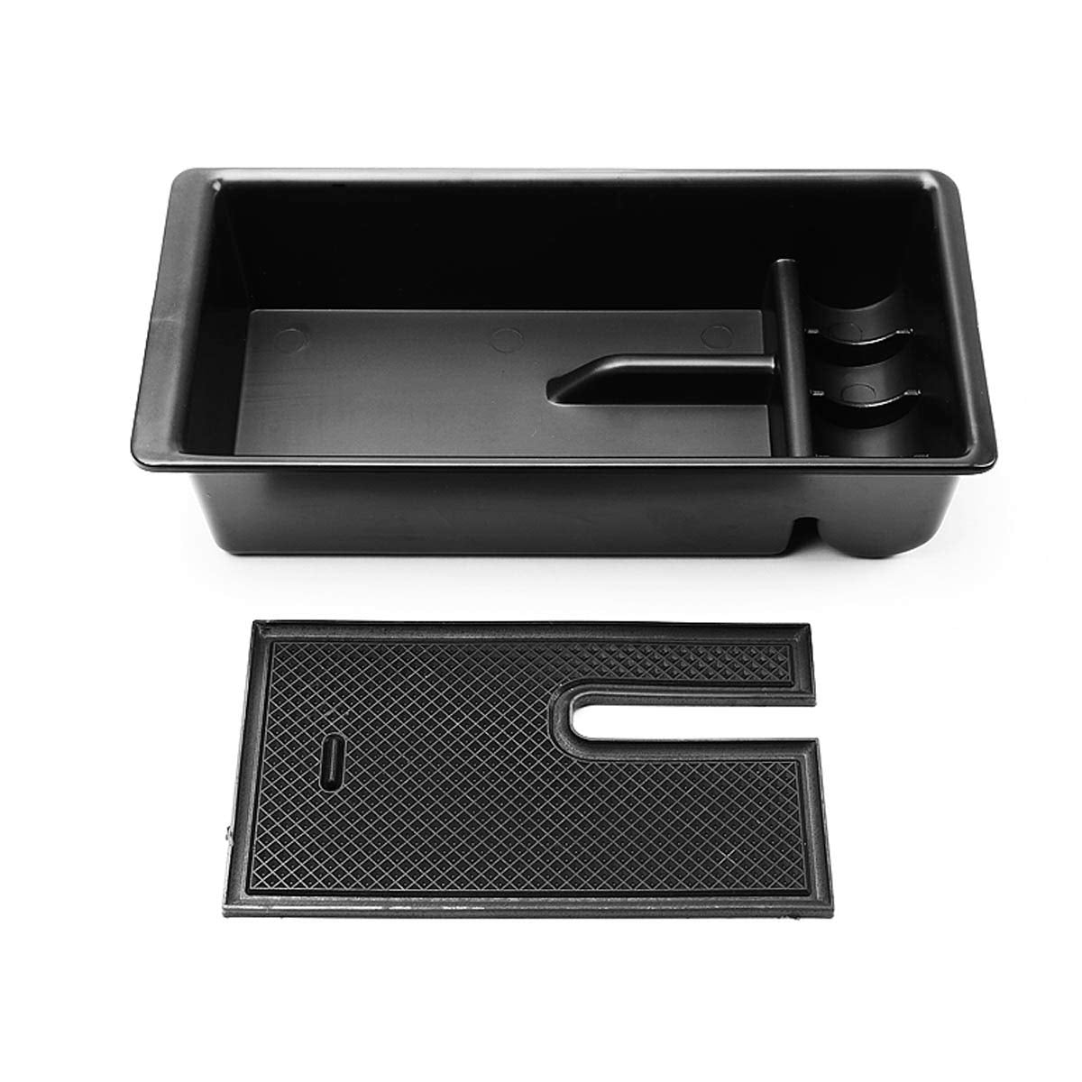 Dna Motoring Ztl-Y-0017 Center Console Armrest Organizer Tray Compatible With 16-18 Tacoma, Black