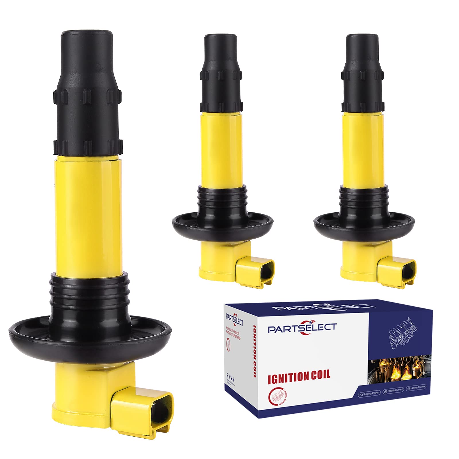 Partselect 3Pcs Ignition Coil Pack 420664020 296000307 290664020 Replacement For Seadoo Gtx Rxp Rxt Gti Gts Wake 130 155 185 215