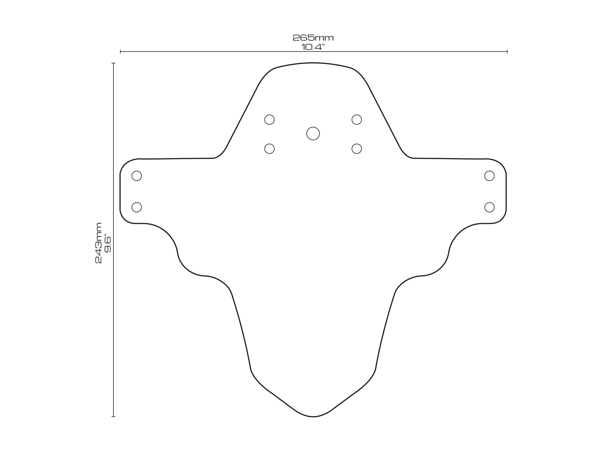 Mtb Front Wheel Mud Guard - Lightweight & Durable Protection - Universal Fit - Protect Against Mud, Water Spray And More