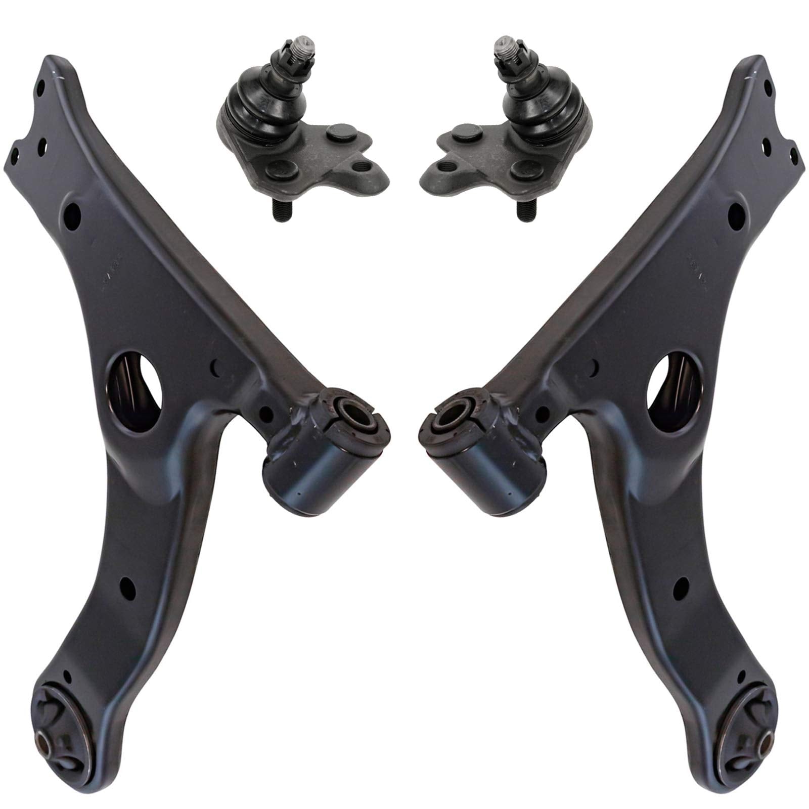 TRQ Front Lower Control Arm with Ball Joint Set Compatible with 2014-2019 Toyota Corolla