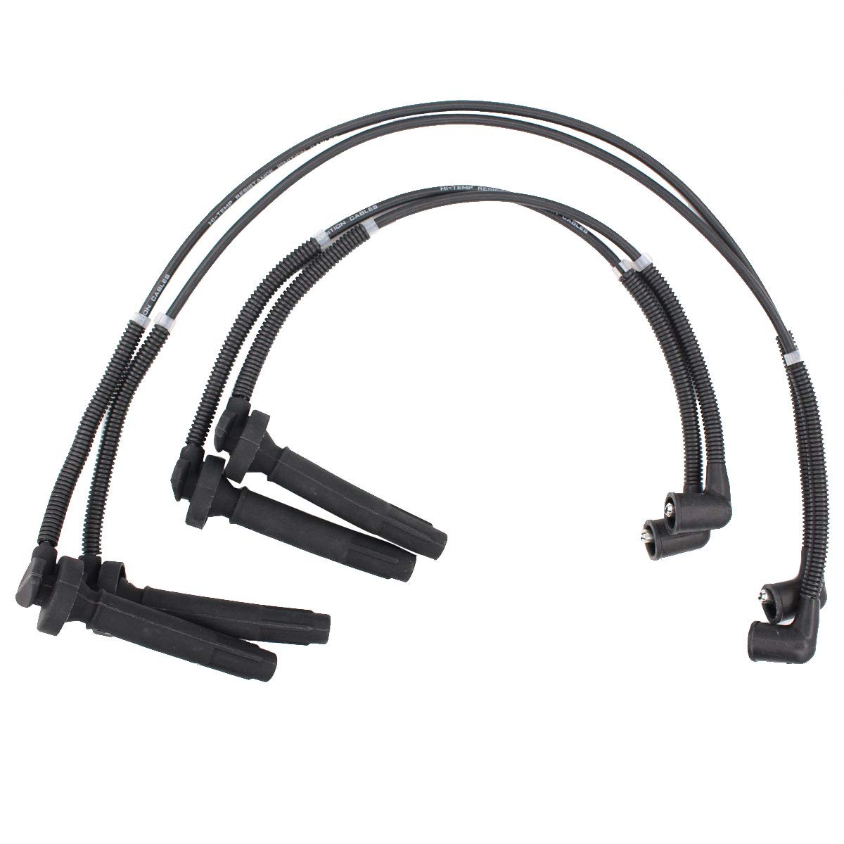 Newyall Pack Of 4 Spark Plug Wire For Subaru Legacy/Outback 2005-2009, Impreza 2005-2011, Forester 2005-2010