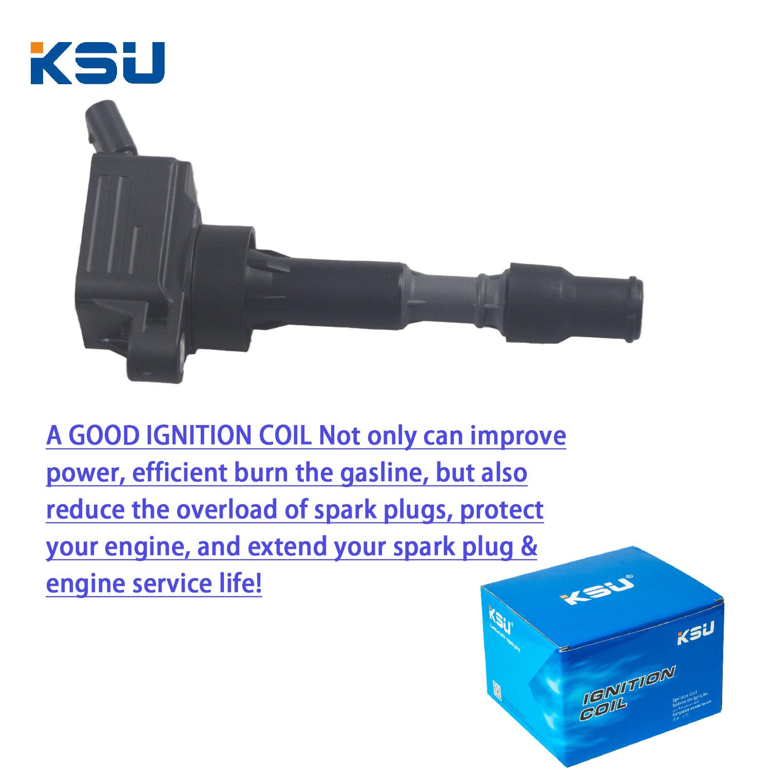 KSU Ignition coil pack for Elantra 2.0L L4 2015 2016 2017 2018 2019 2020 2.0l 4 pins 273002E601
