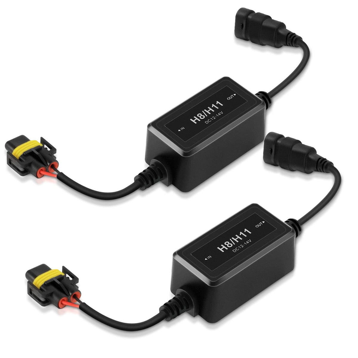 Auxbeam Upgraded H11/H8/H9 Canbus Error Free Anti Flickering Resistor Decoder, 2pcs/set Enhanced Decoder Canbus Drivers, C10 Ser